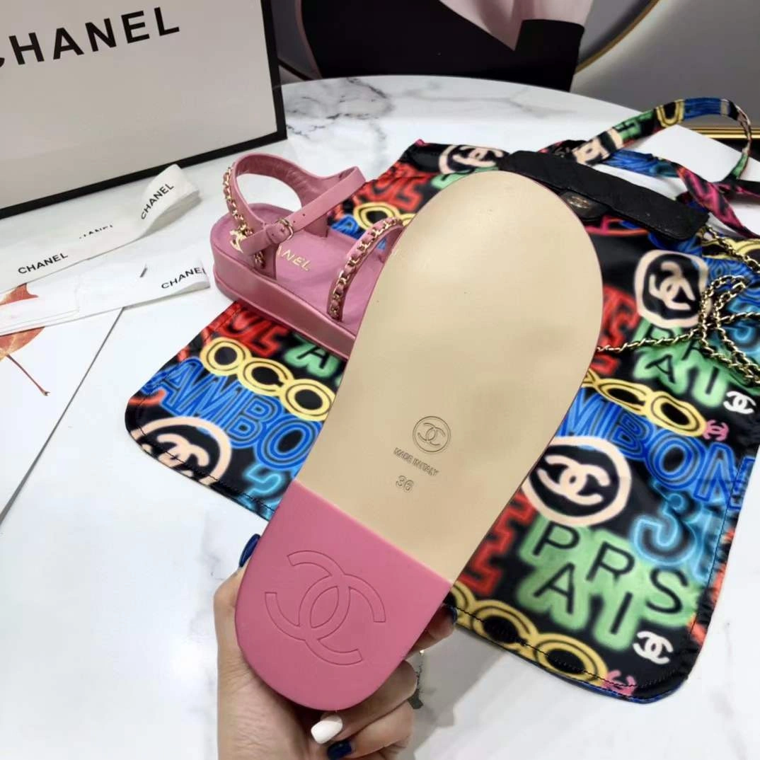 Women C*hanel Top Sandals TravelReady 6738