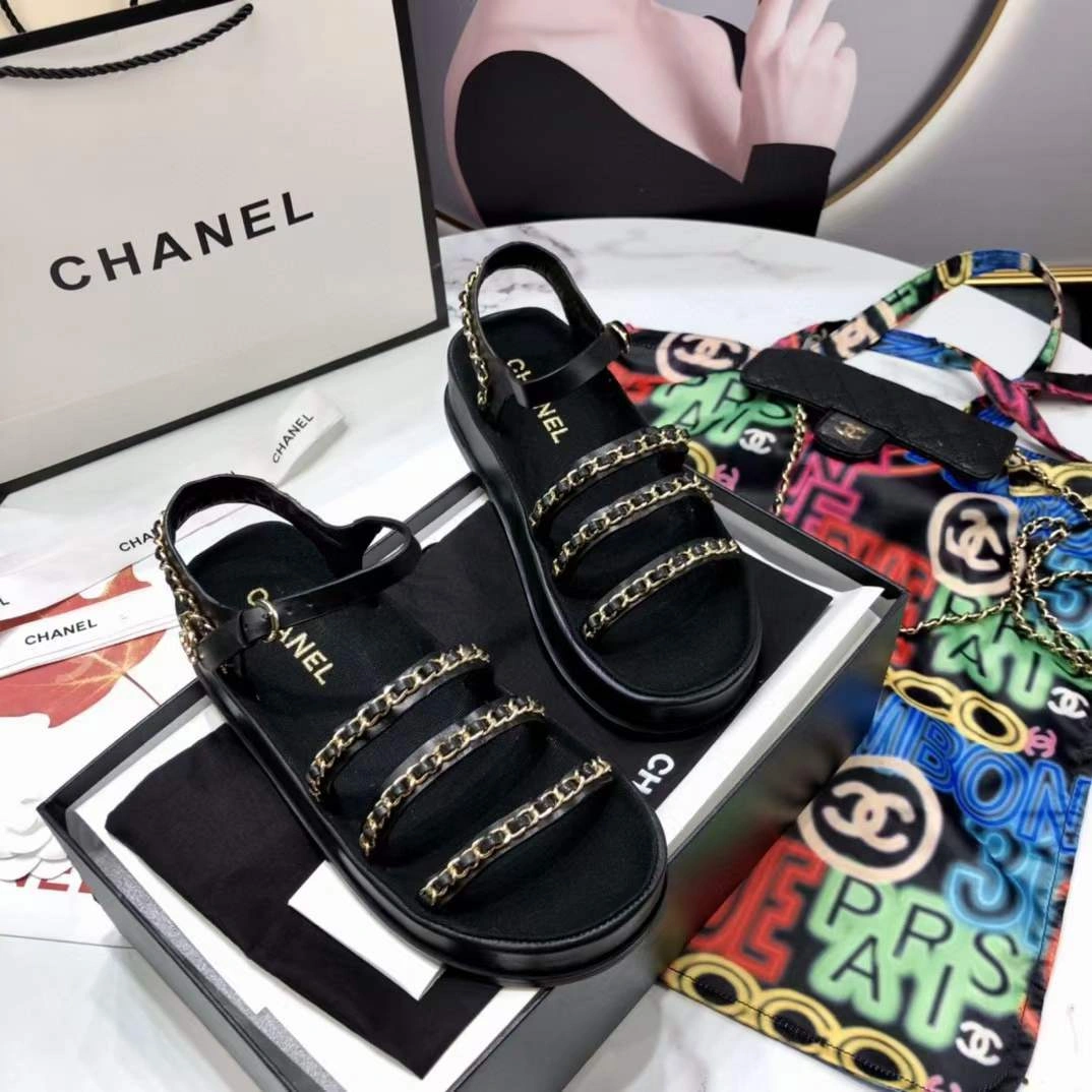 Women C*hanel Top Sandals TravelReady 6738