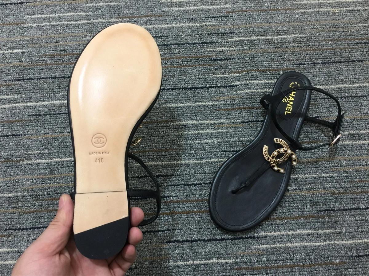 Women C*hanel Top Sandals SmoothTexture 6744