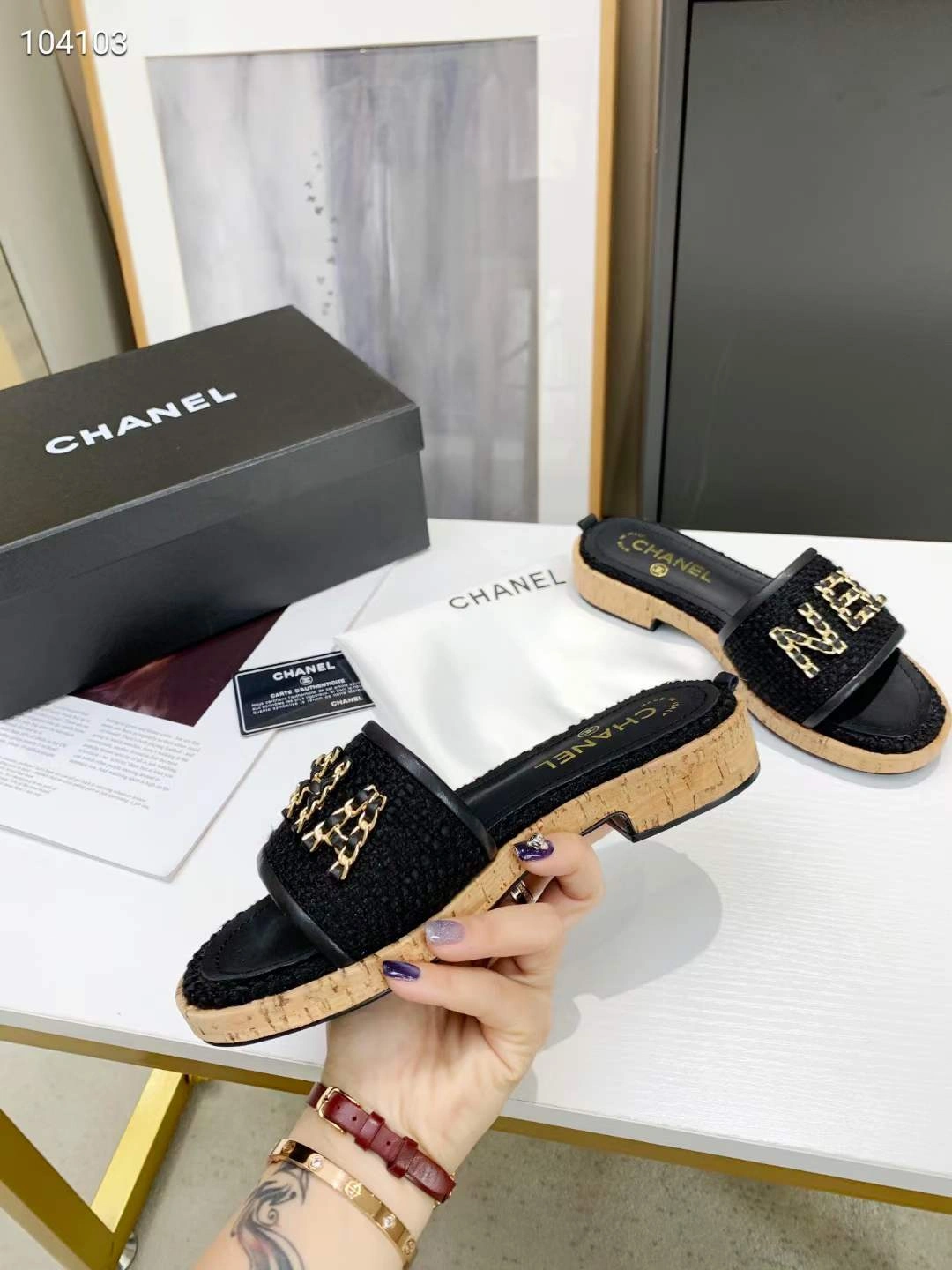 Women C*hanel Top Slippers SportInspired 6747