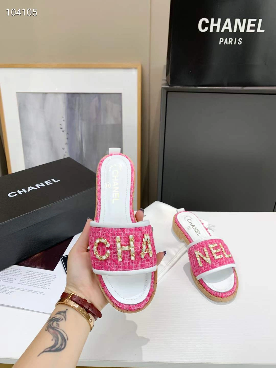 Women C*hanel Top Slippers SportInspired 6747