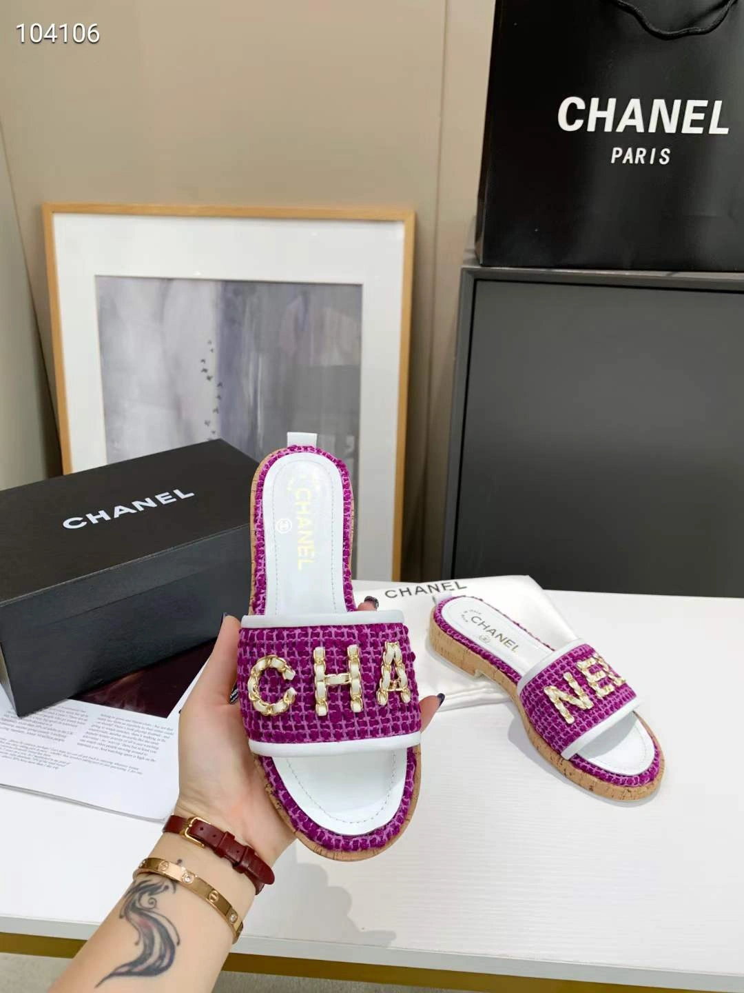 Women C*hanel Top Slippers SportInspired 6747