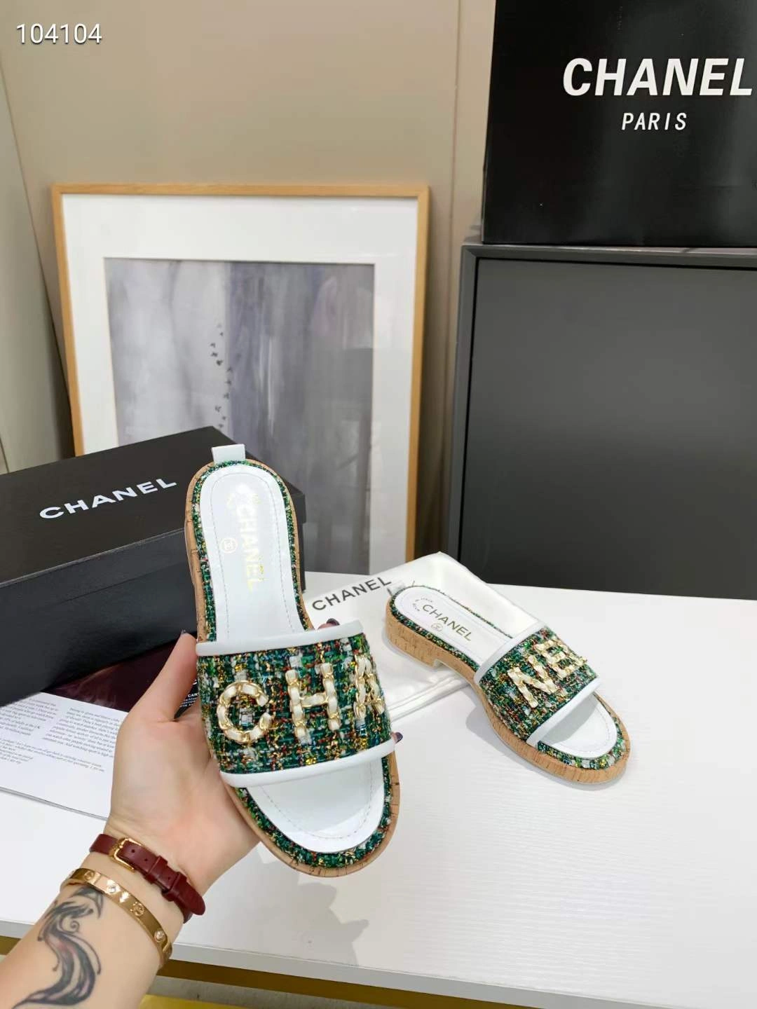 Women C*hanel Top Slippers SportInspired 6747