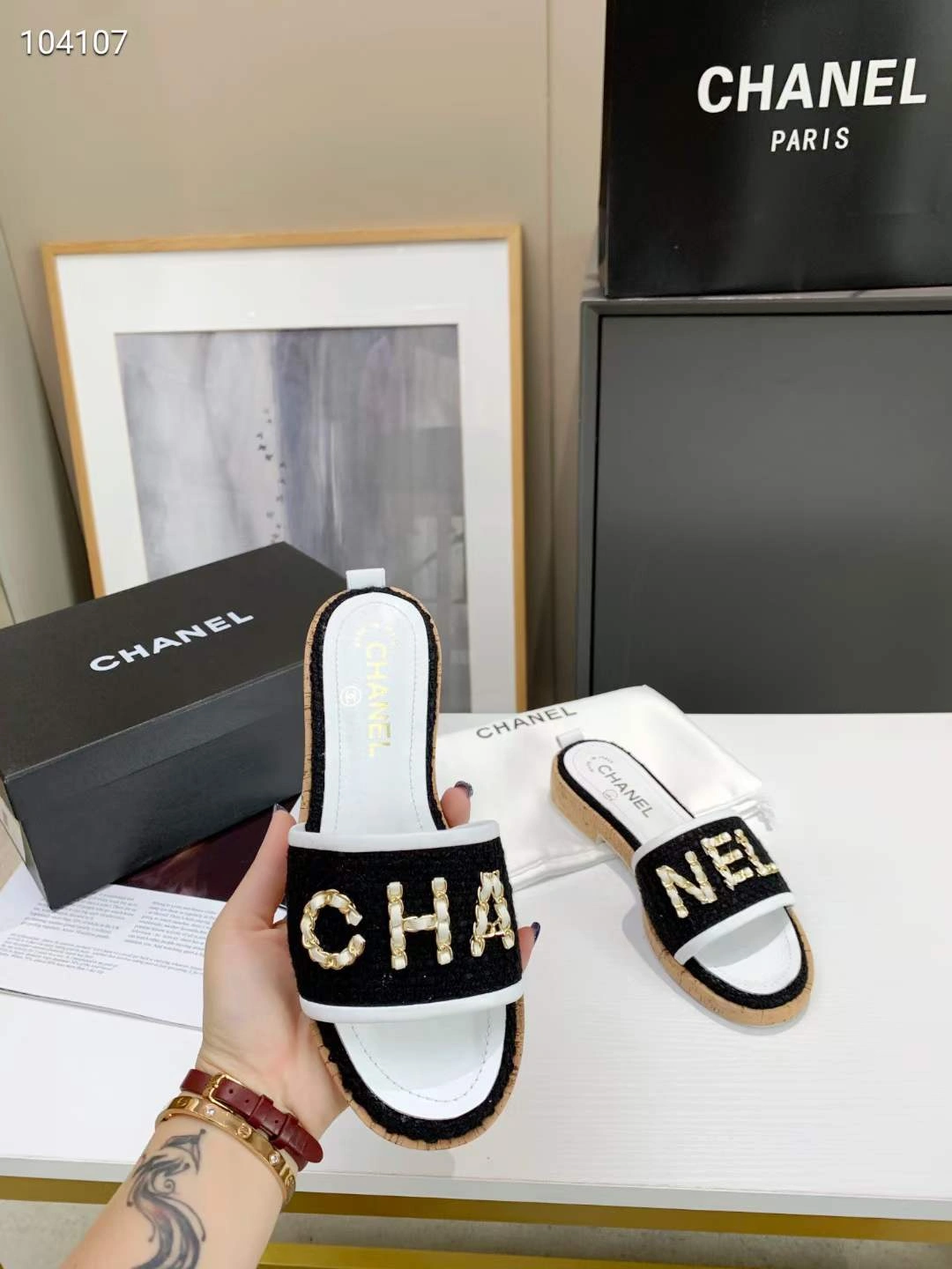 Women C*hanel Top Slippers SportInspired 6747