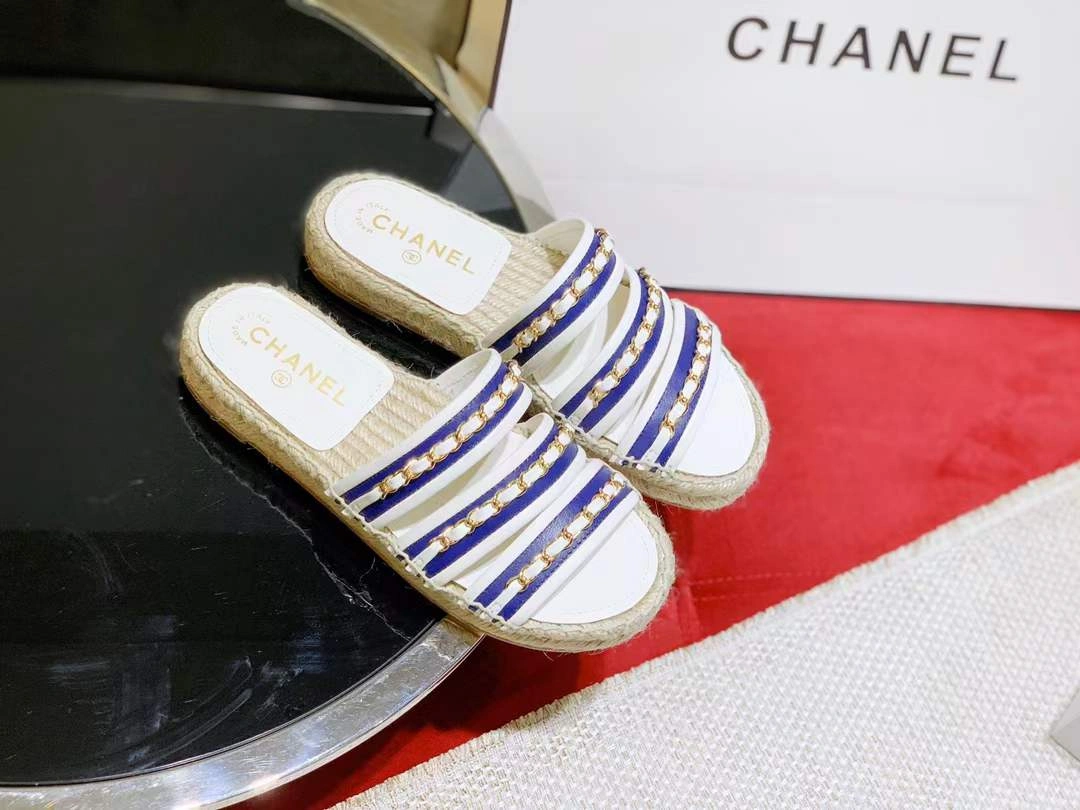 Breathable Women C*hanel Top Slippers 6711