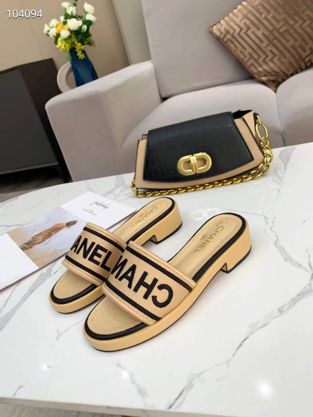 Women C*hanel Top Slippers Trendy 6748