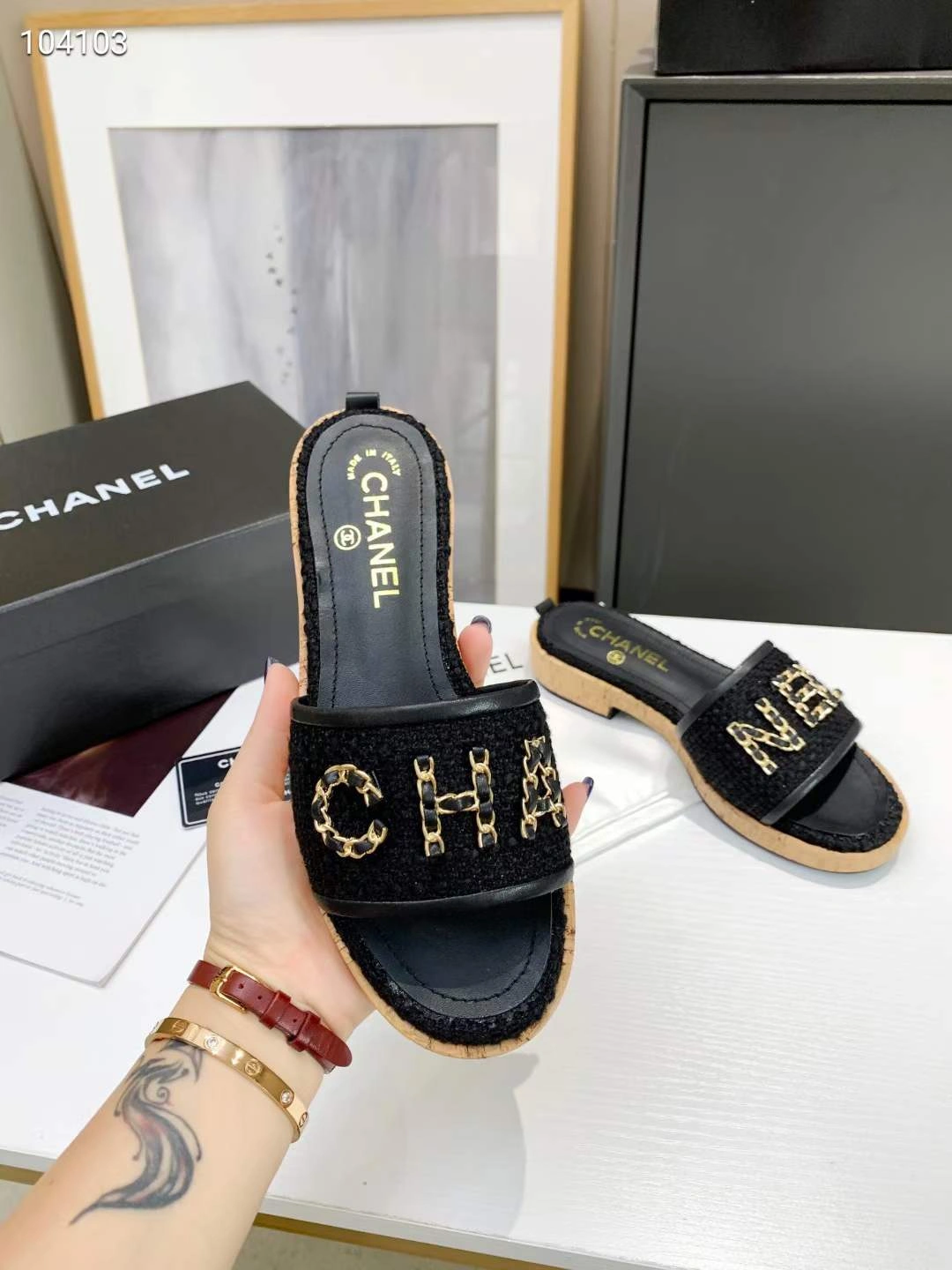 Women C*hanel Top Slippers SportInspired 6747