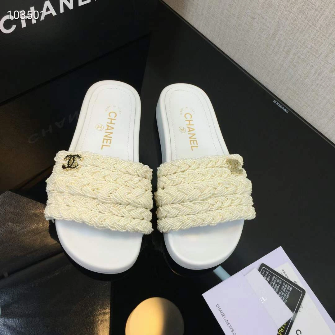 SmoothTexture Women C*hanel Top Slippers 6749