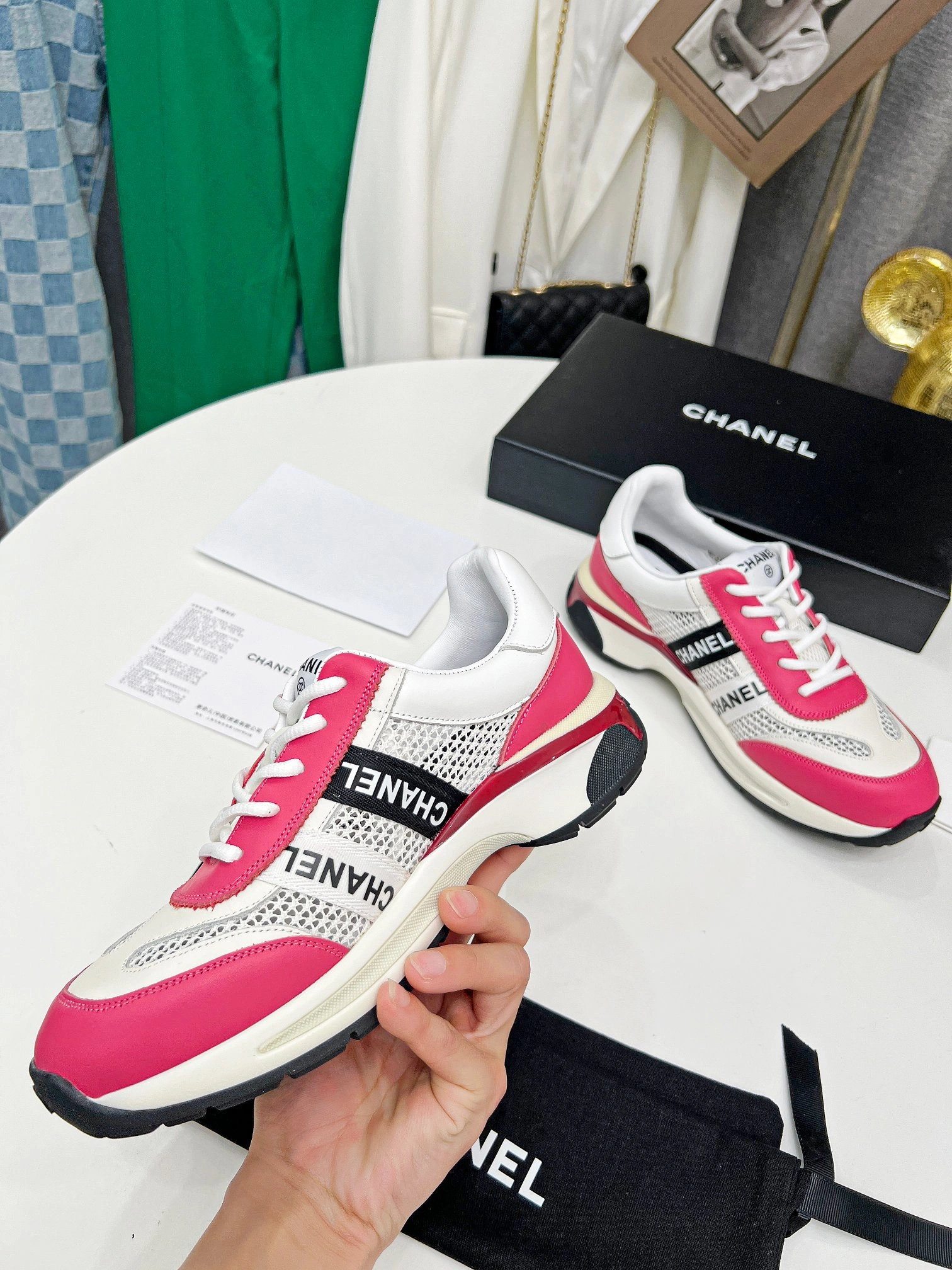 Fashionable Women C*hanel Top Sneaker Low CP 20230607- 6693