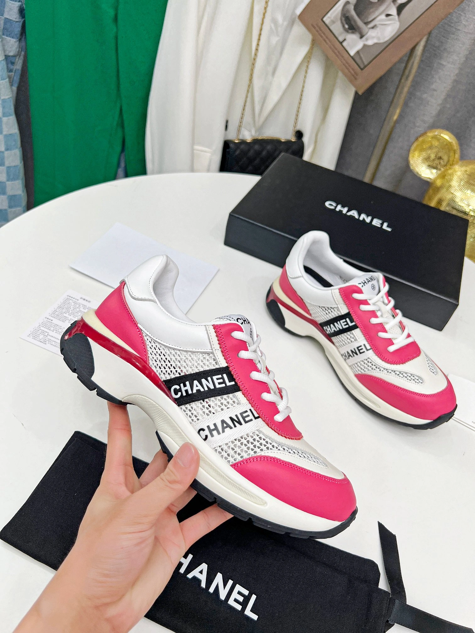 Fashionable Women C*hanel Top Sneaker Low CP 20230607- 6693