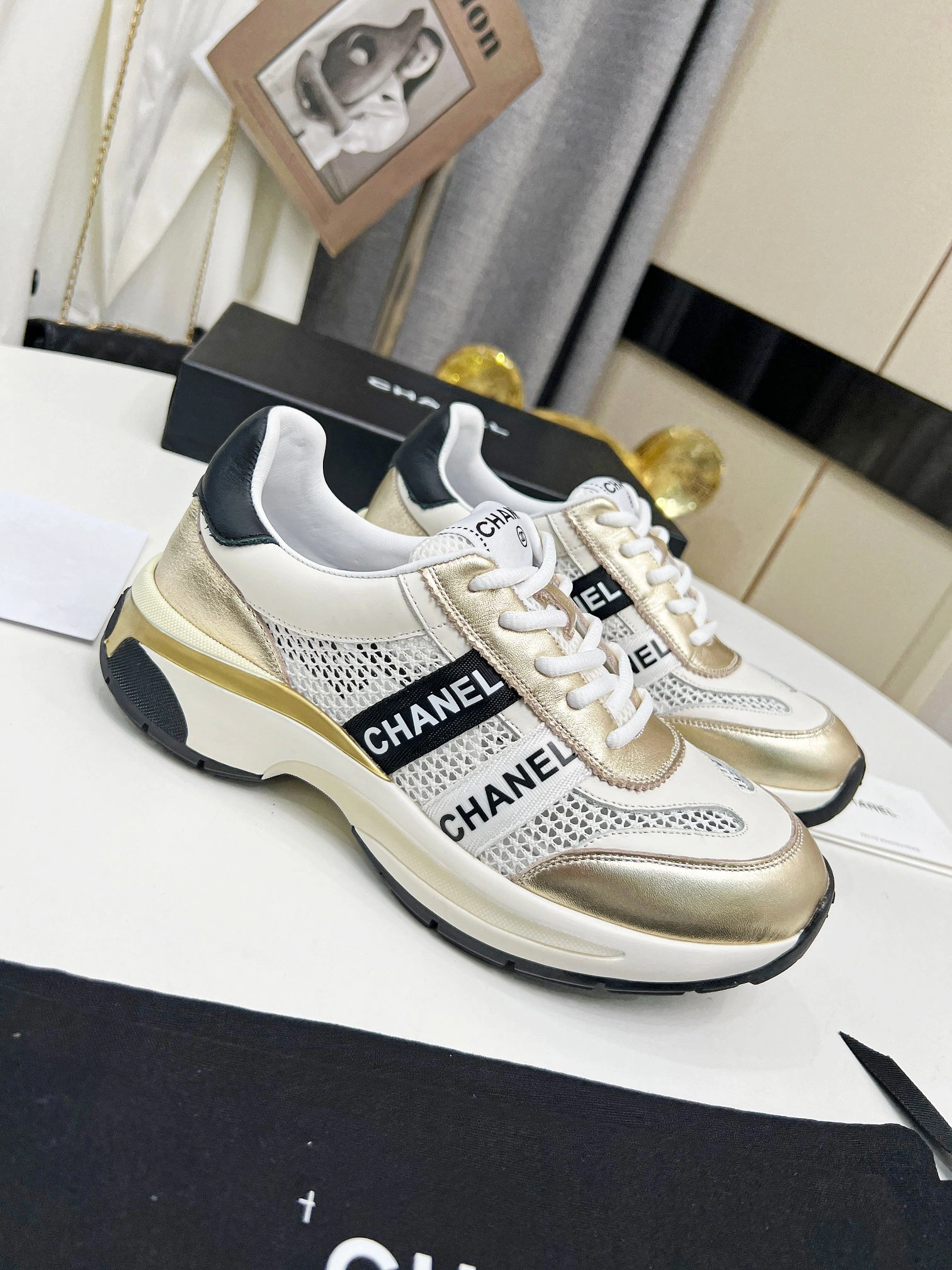 Women C*hanel Top Sneaker Low CP 20230607- Flexible 6691