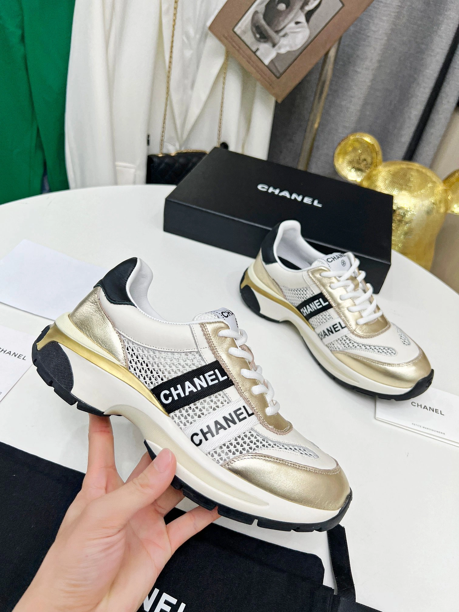 Women C*hanel Top Sneaker Low CP 20230607- Flexible 6691