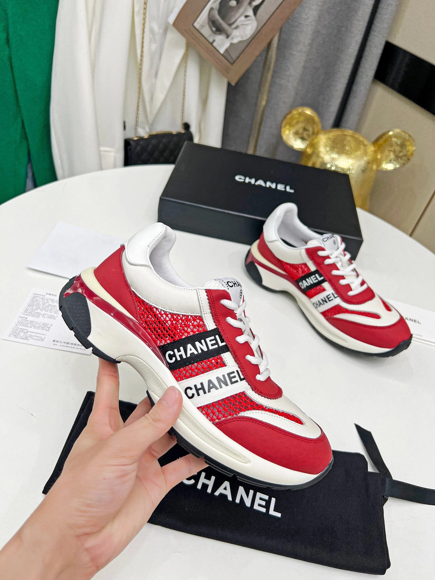Women C*hanel Top Sneaker Low CP 20230607- Supportive 6688
