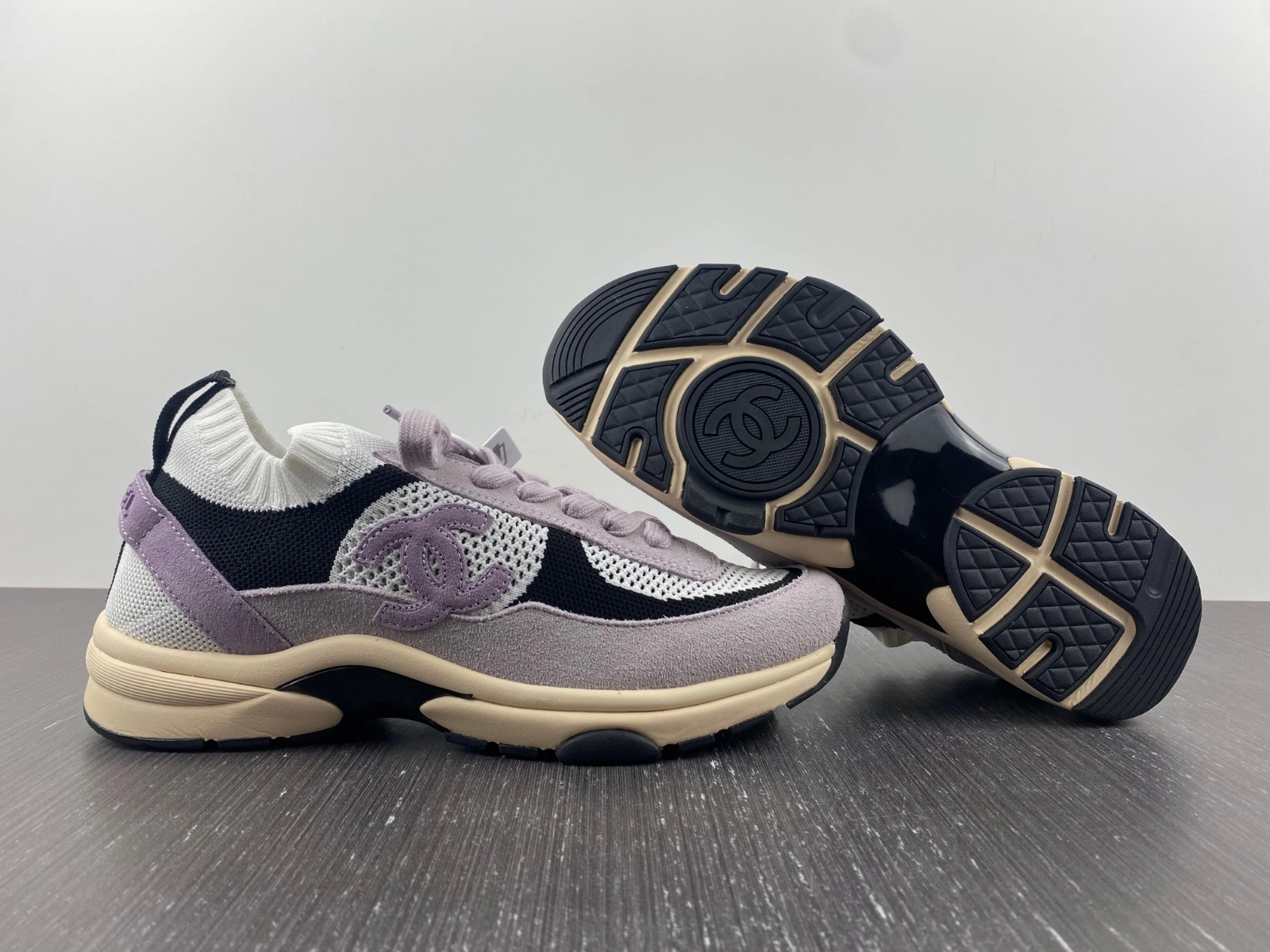 Women C*hanel Top Sneaker Low MK FreshLook 6697