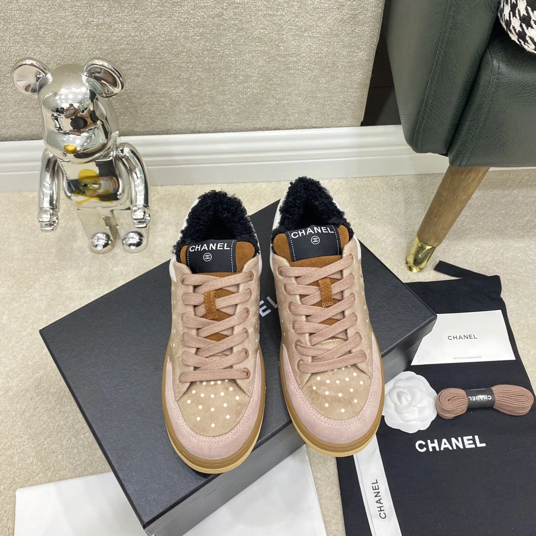 Comfortable Women C*hanel Top Sneaker 6701