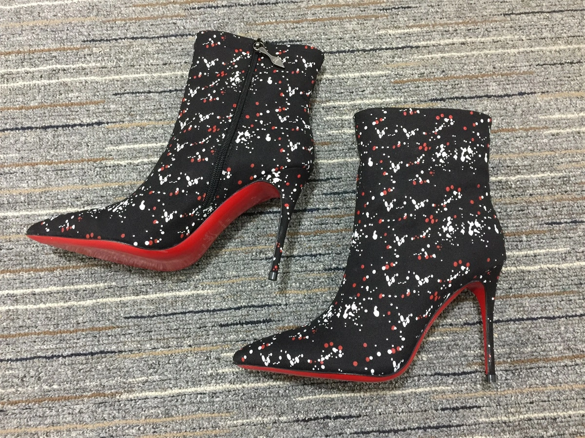 Women C*hristian L*ouboutin Top Boot Versatile 5126