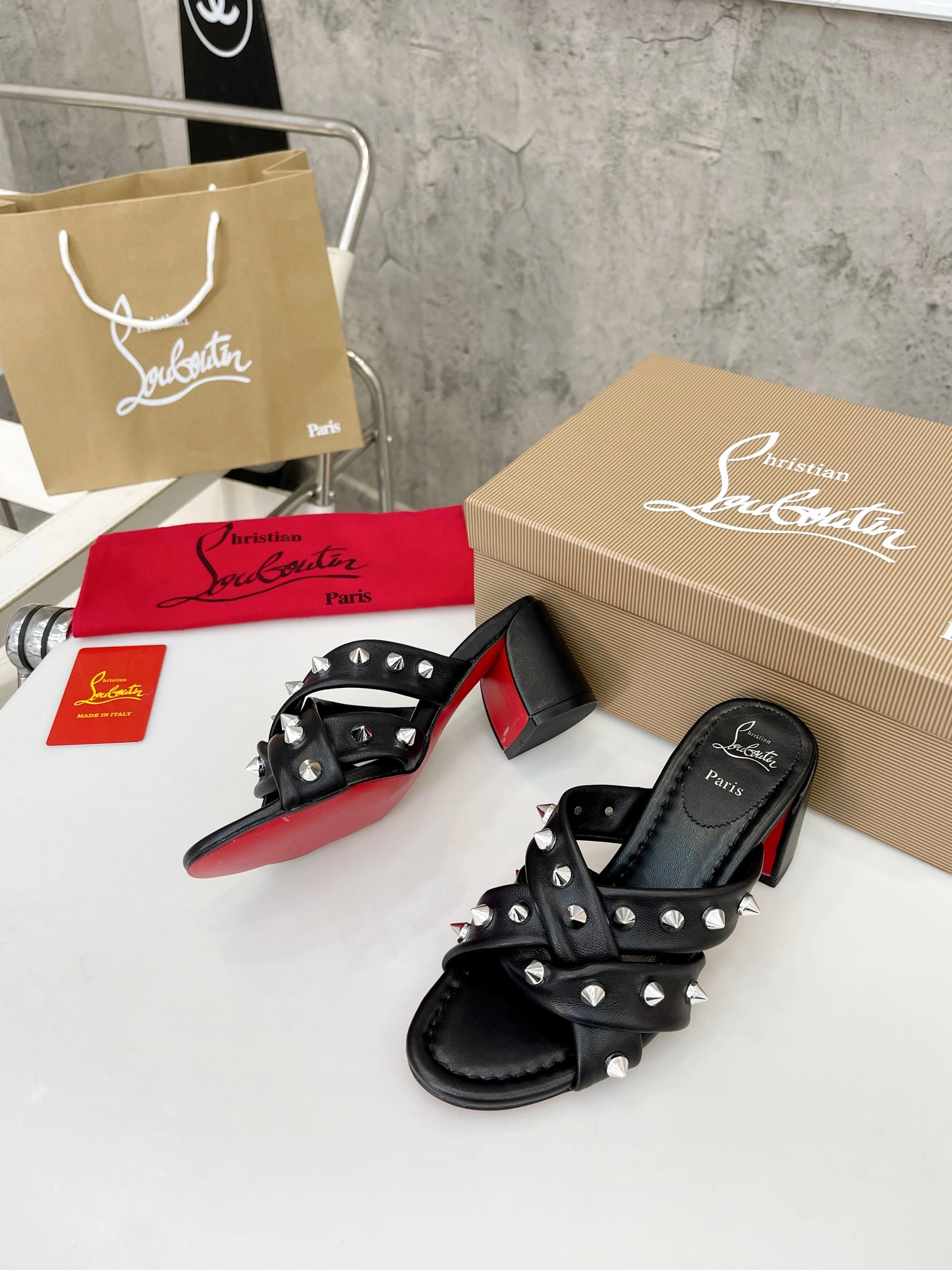 Women C*hristian L*ouboutin Top Slippers CP 20230608- Unisex 5070