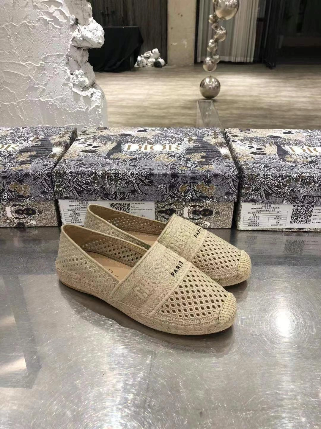 HighQuality Women D*ior Top Espadrille Sandals 5853