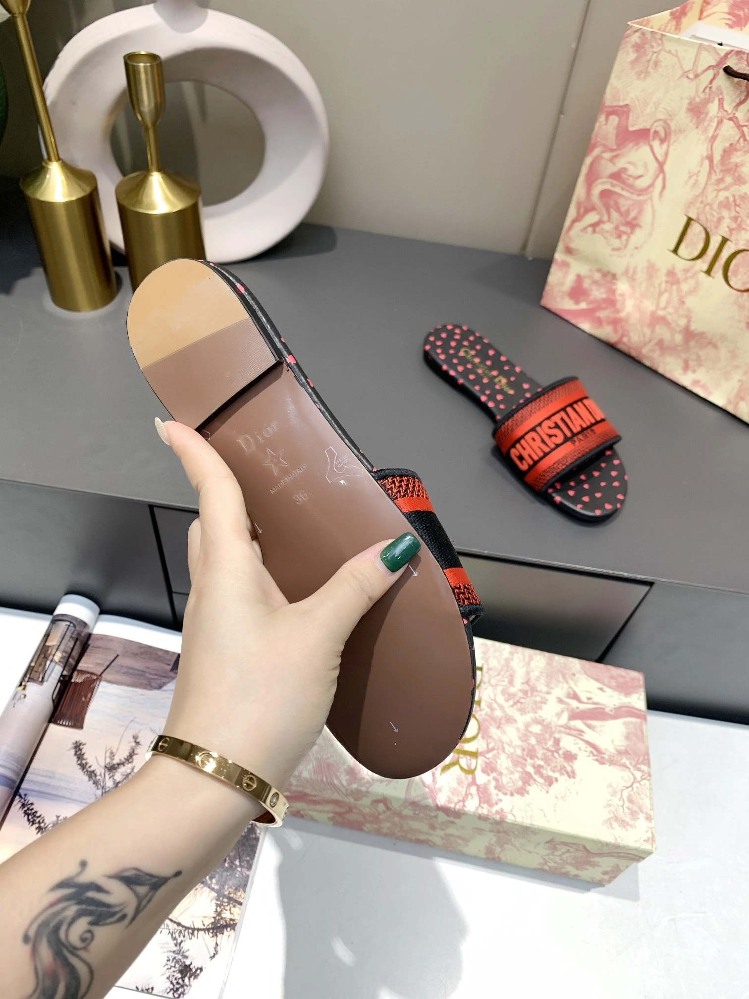 Women D*ior Top Sandals EyeCatching 5815