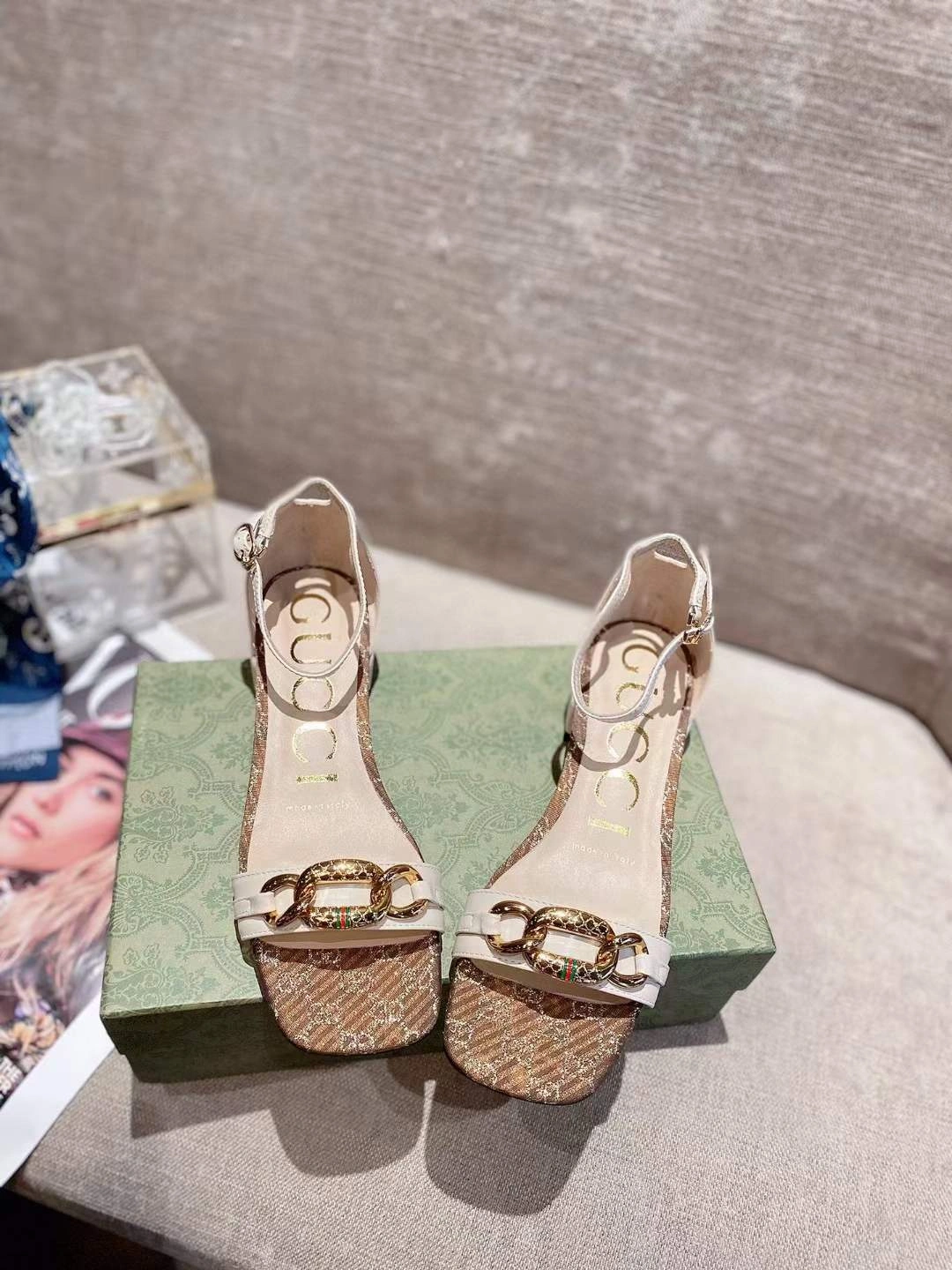 Women G*ucci Top Sandals Bold 3529