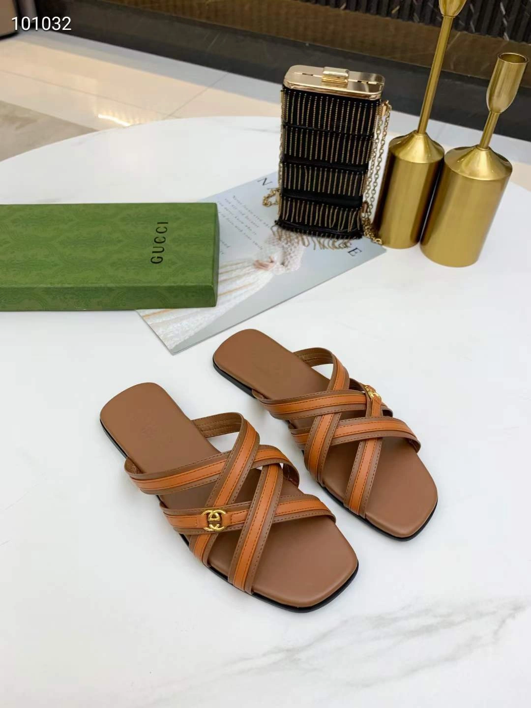 Minimalist Women G*ucci Top Sandals 3574