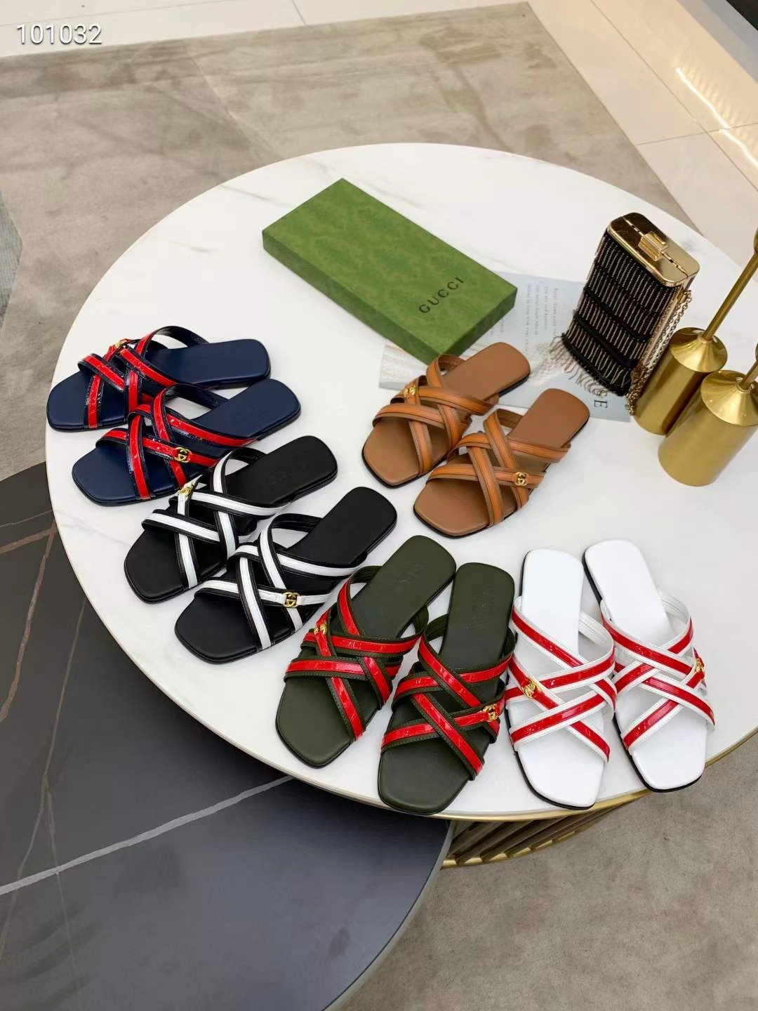 Minimalist Women G*ucci Top Sandals 3574