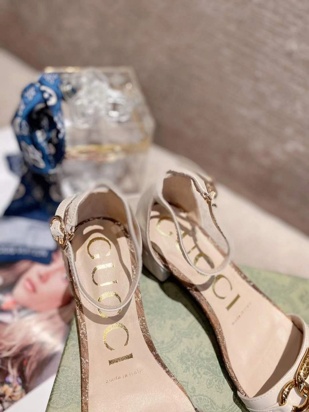 Women G*ucci Top Sandals Bold 3529
