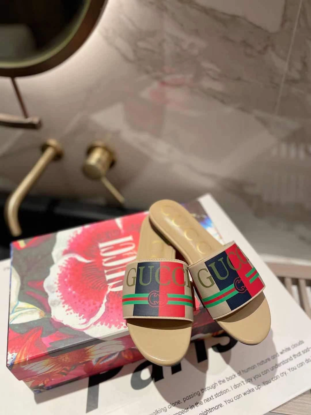 Soft Women G*ucci Top Sandals 3542
