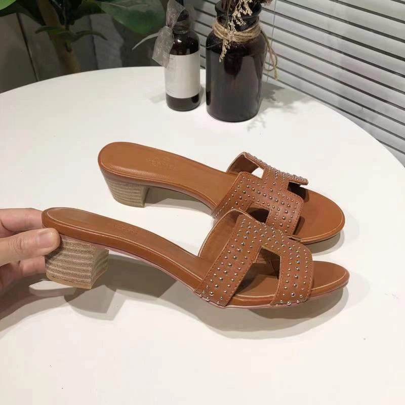 Women H*ermes Top Sandals Practical 6865