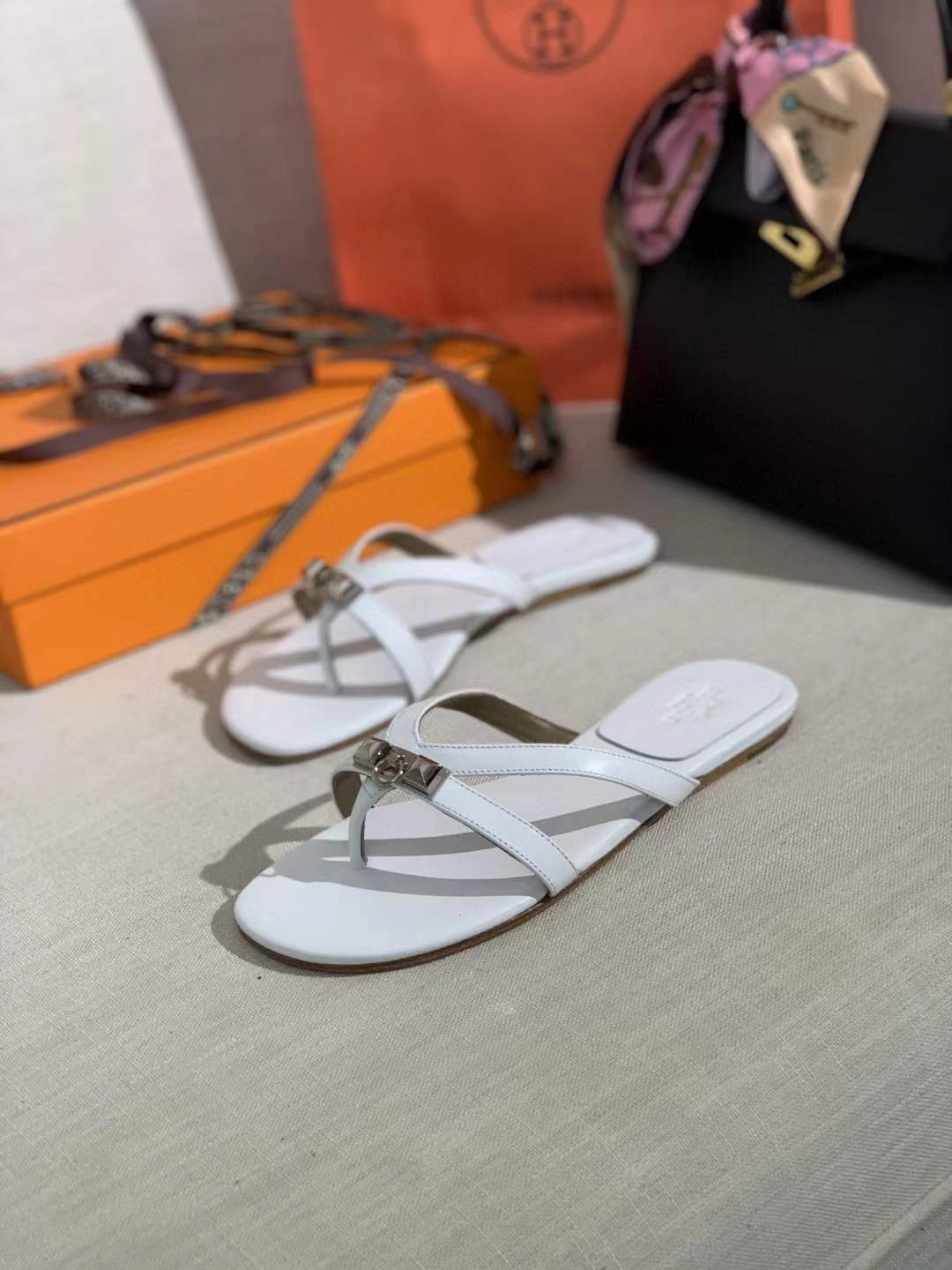 Women H*ermes Top Sandals Effortless 6862