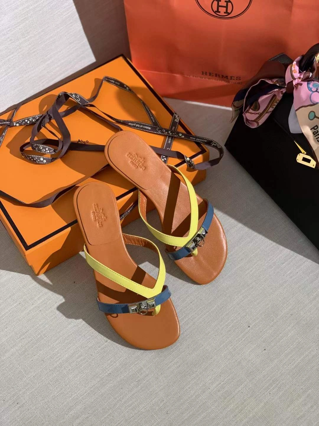 Women H*ermes Top Sandals Effortless 6862