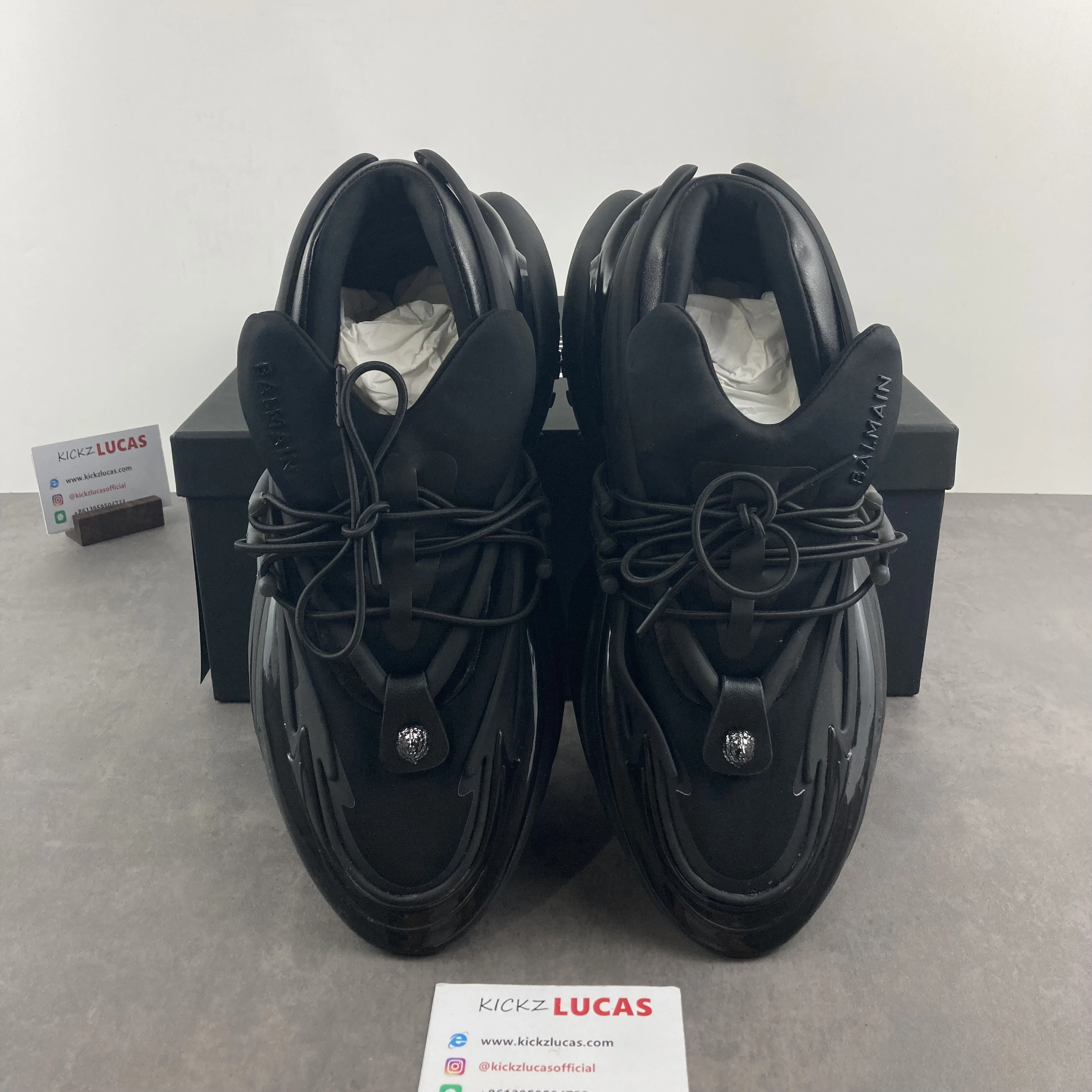 Women Men B*almain Unicorn Low-Top Black MK221225- SmoothTexture 7486