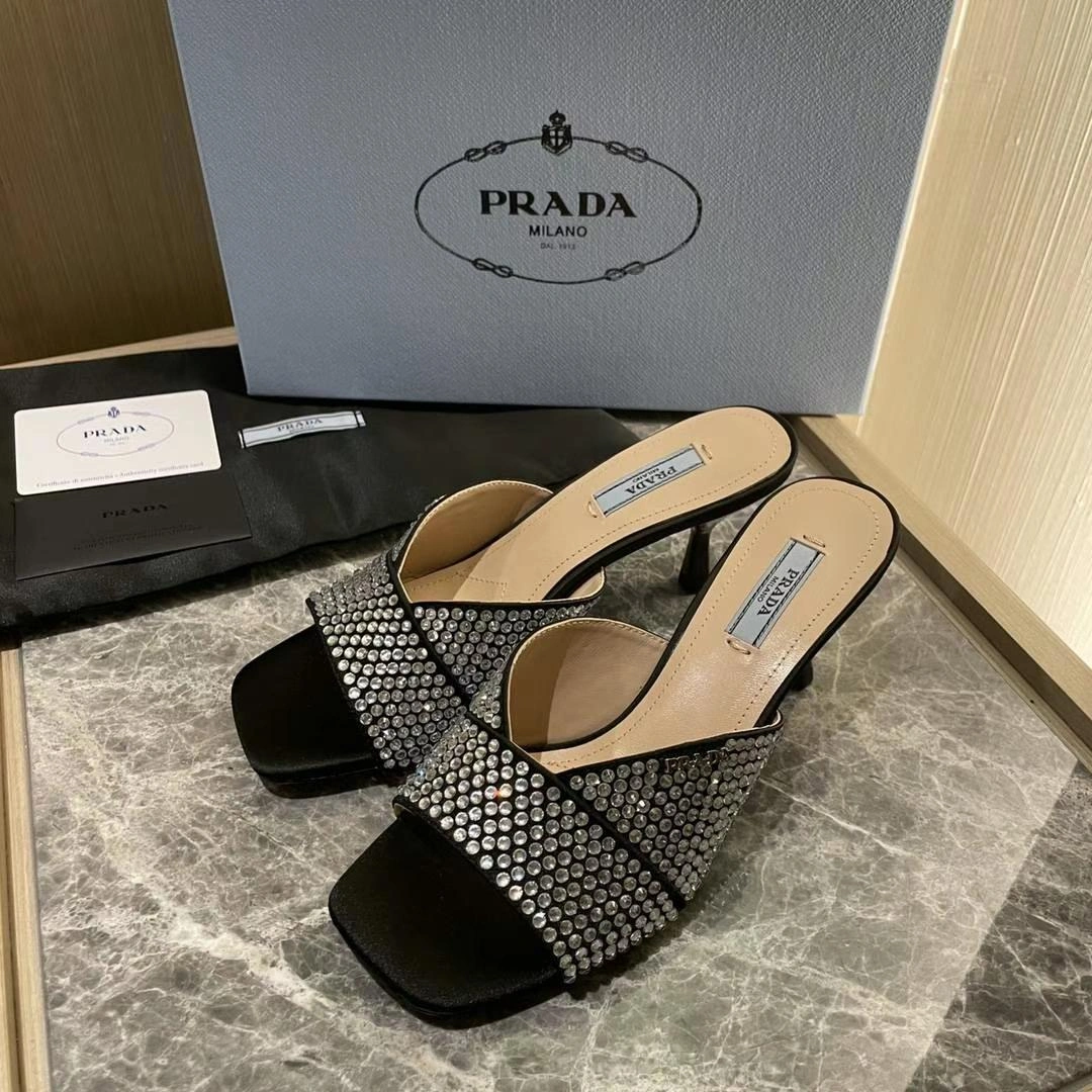 Women P*rada Top Sandals Elegant 6586