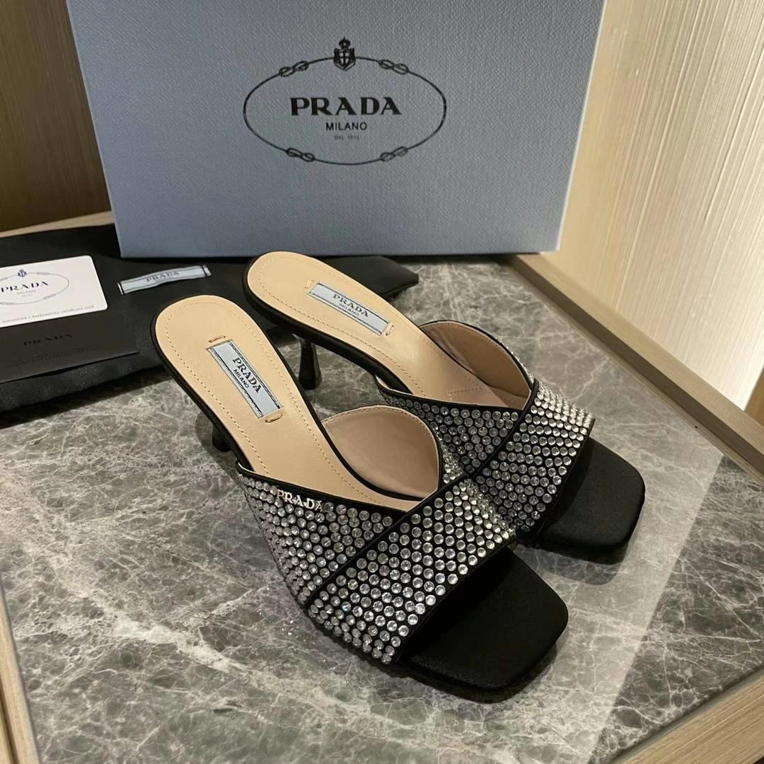 Women P*rada Top Sandals Elegant 6586