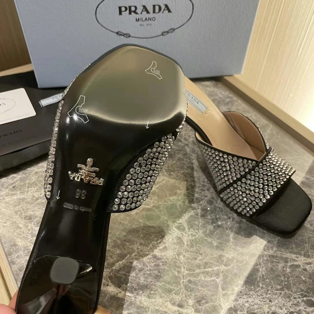 Women P*rada Top Sandals Elegant 6586