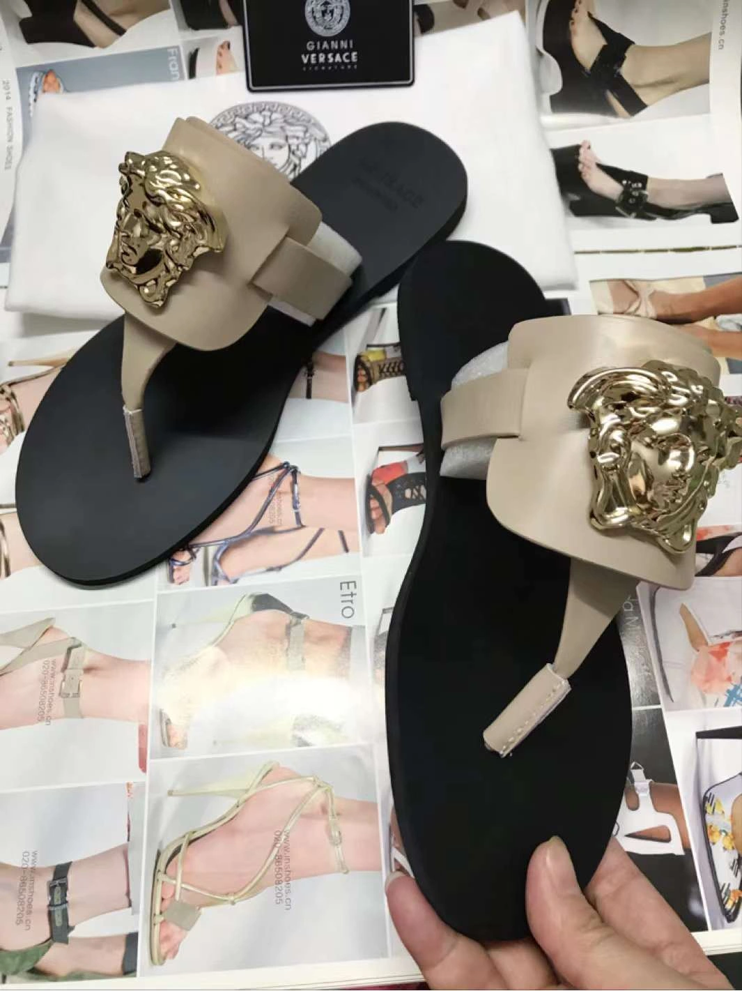 Women V*ersace Top Sandals Sporty 6674