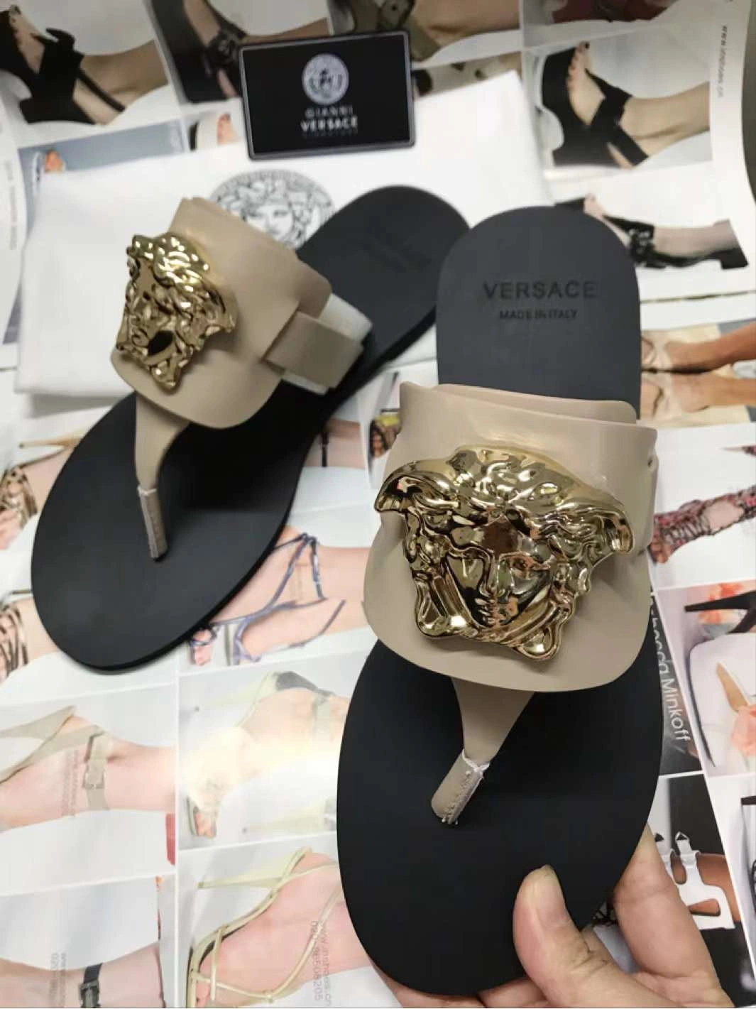 Women V*ersace Top Sandals Sporty 6674