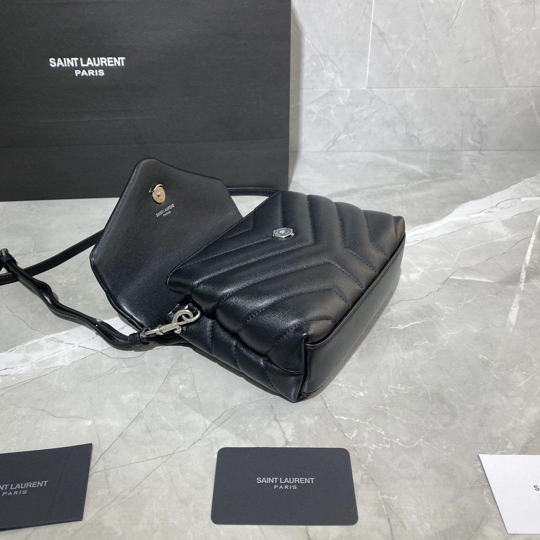 Y*SL Top Bag 20×14×7cm Trendy 9225