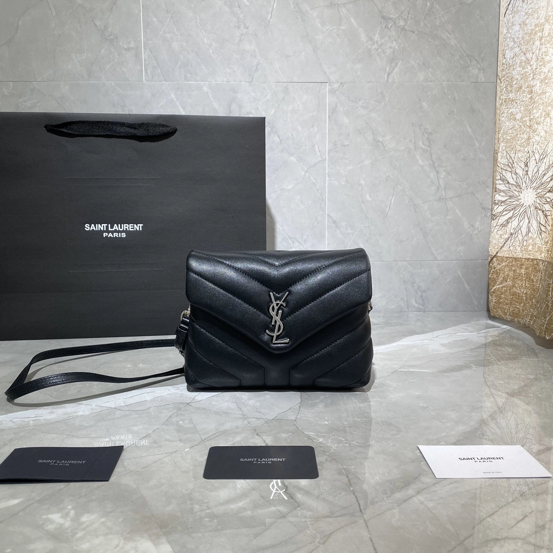 Y*SL Top Bag 20×14×7cm Trendy 9225