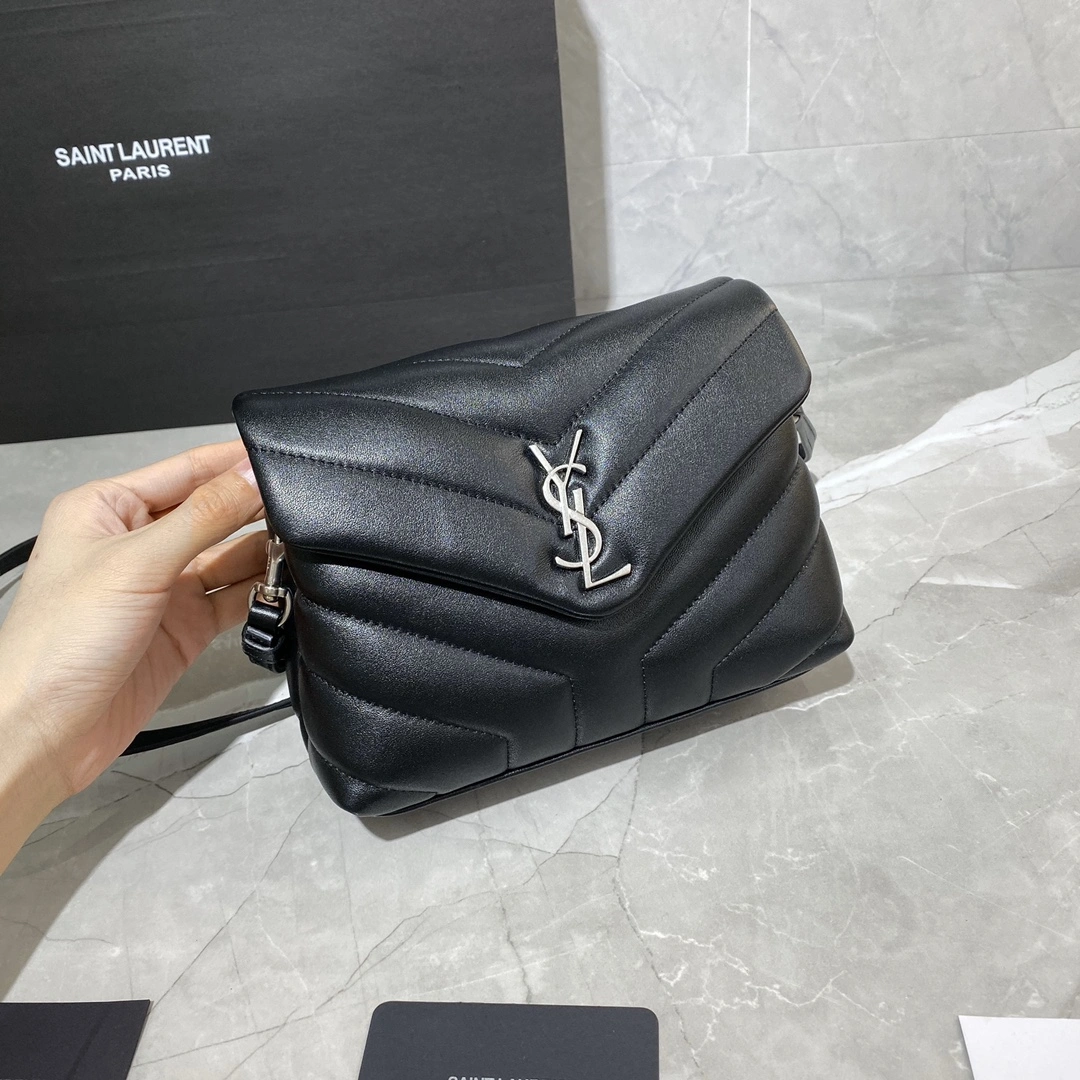 Y*SL Top Bag 20×14×7cm Trendy 9225