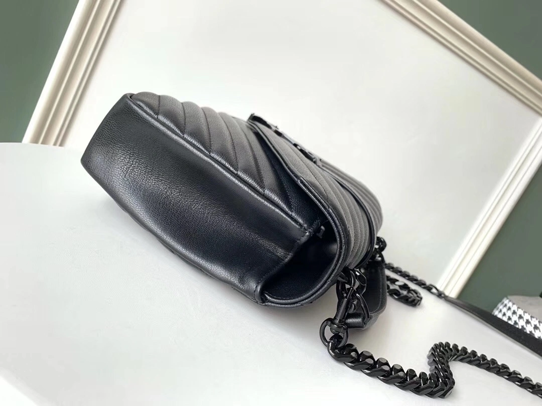 Y*SL Top Bag 24X17X6Cm Durable 9229