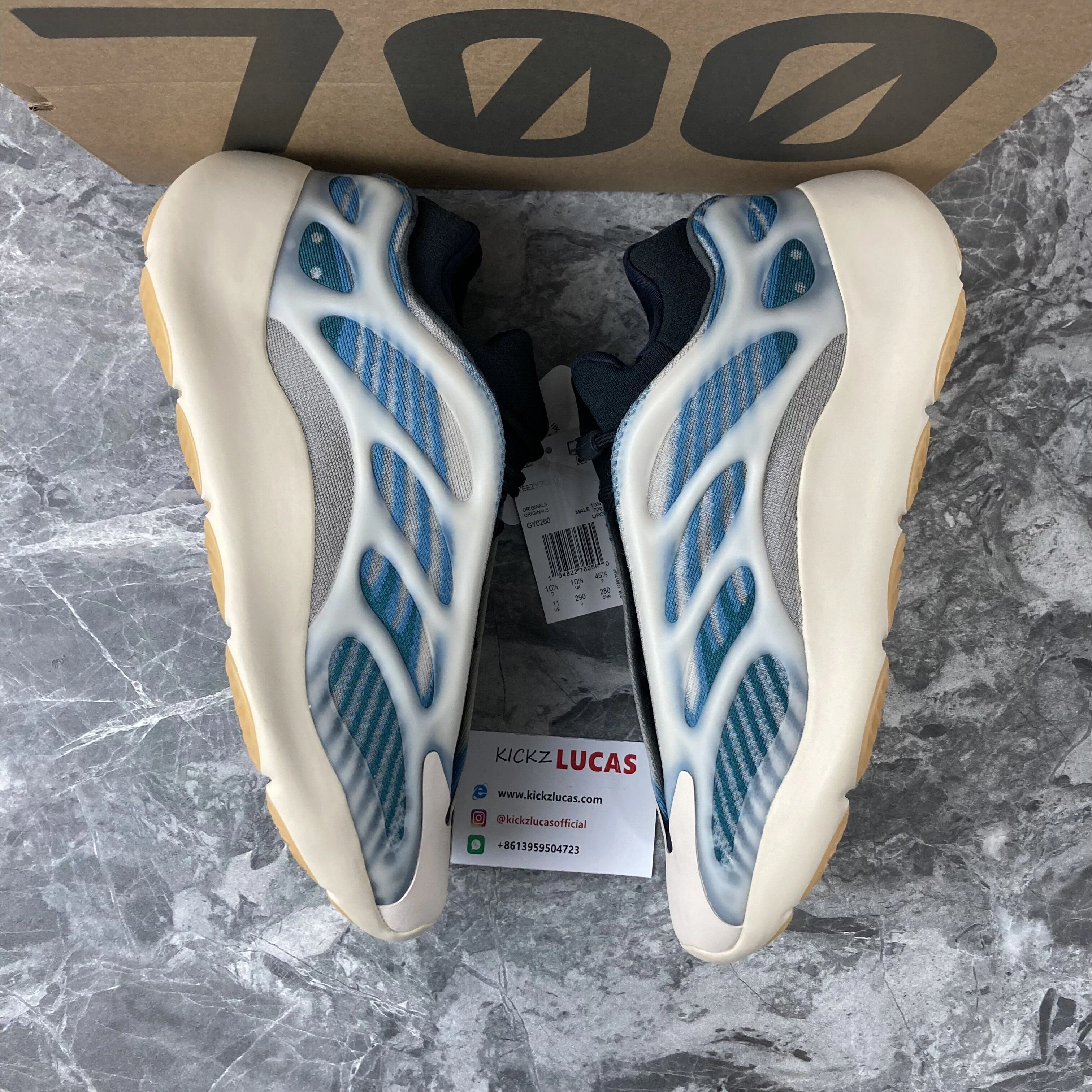 ComfortFit Yeezy 700 V3 Kyanite GY 2731