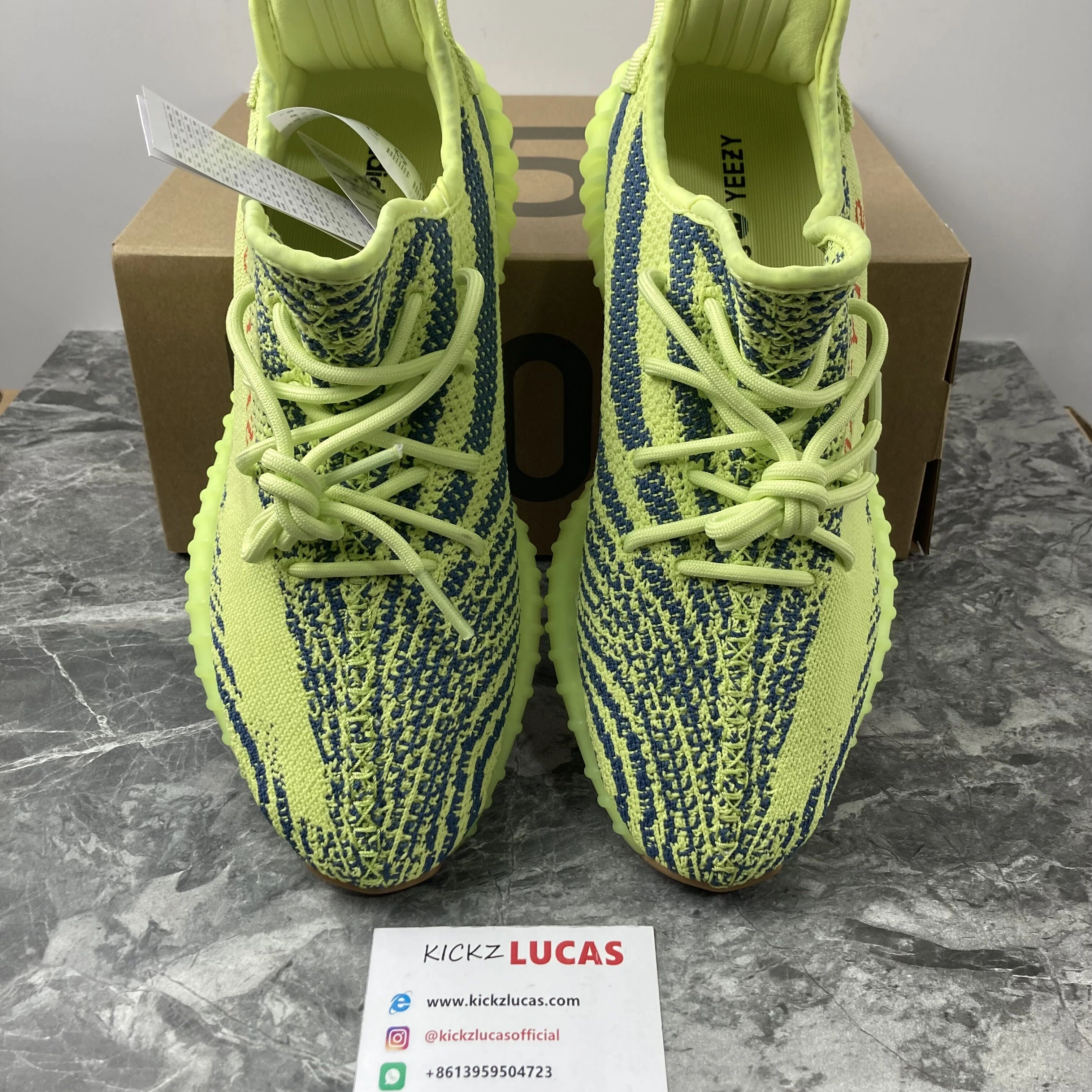 Compact Yeezy Boost 350 V2 Semi Frozen Yellow B 2634