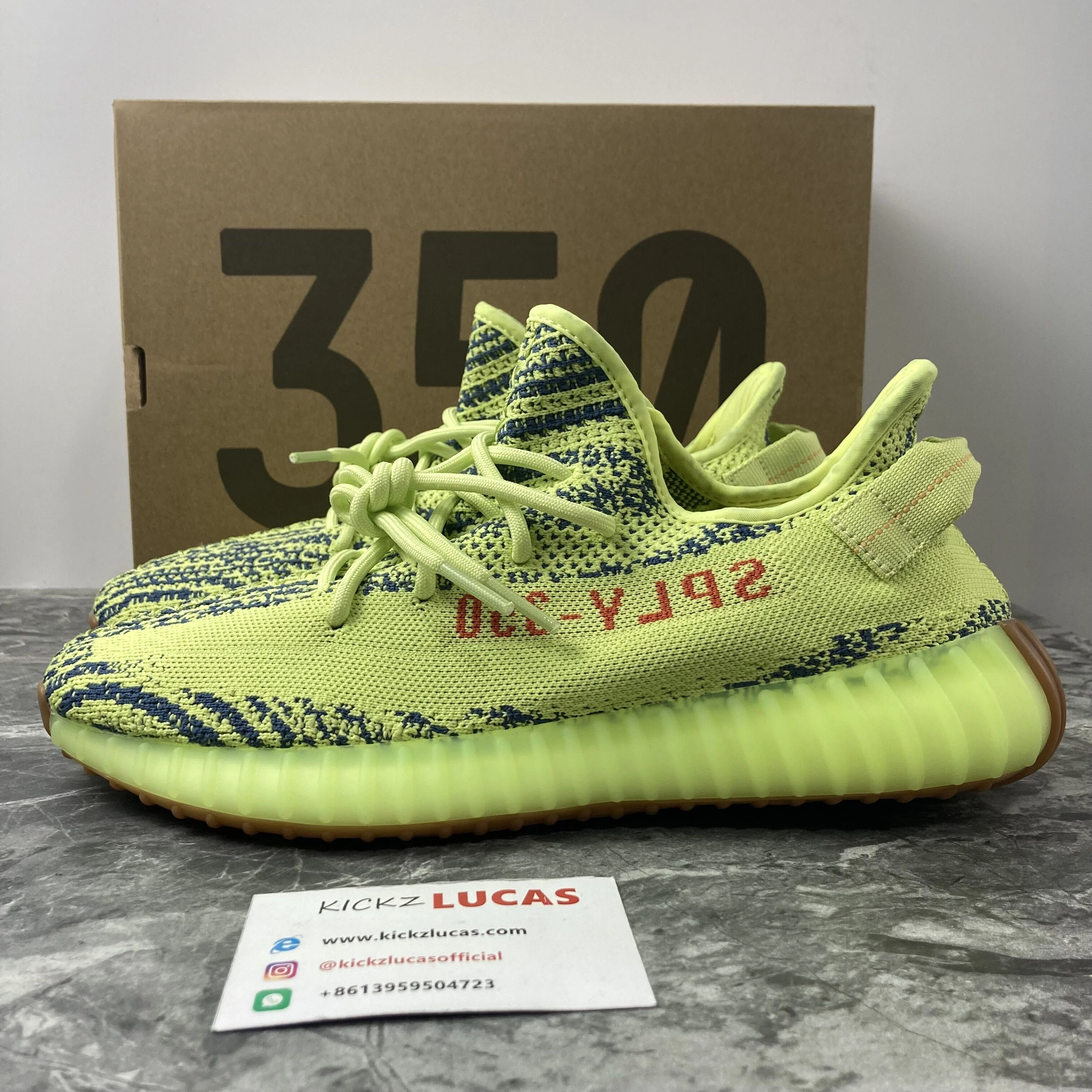 Compact Yeezy Boost 350 V2 Semi Frozen Yellow B 2634