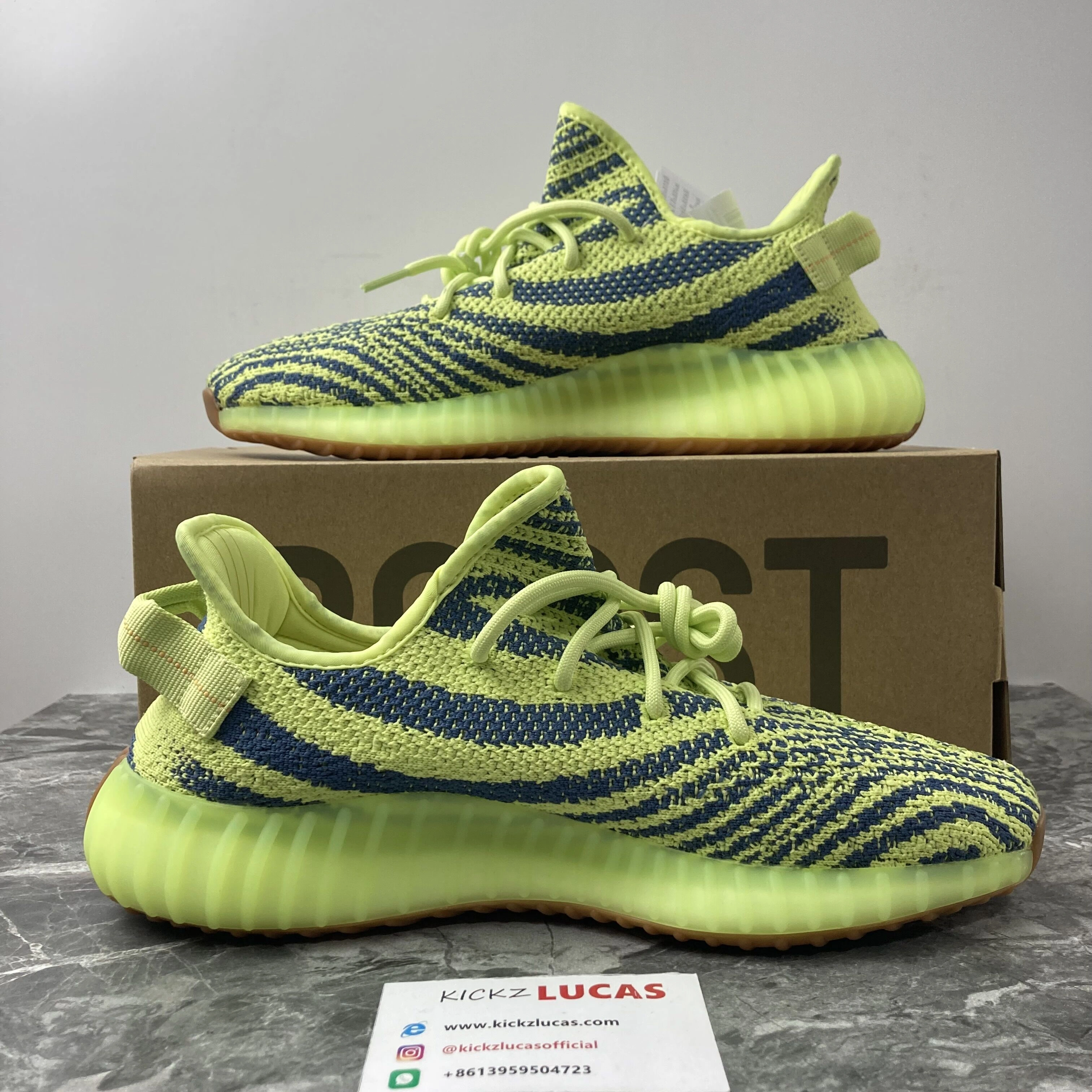 Compact Yeezy Boost 350 V2 Semi Frozen Yellow B 2634