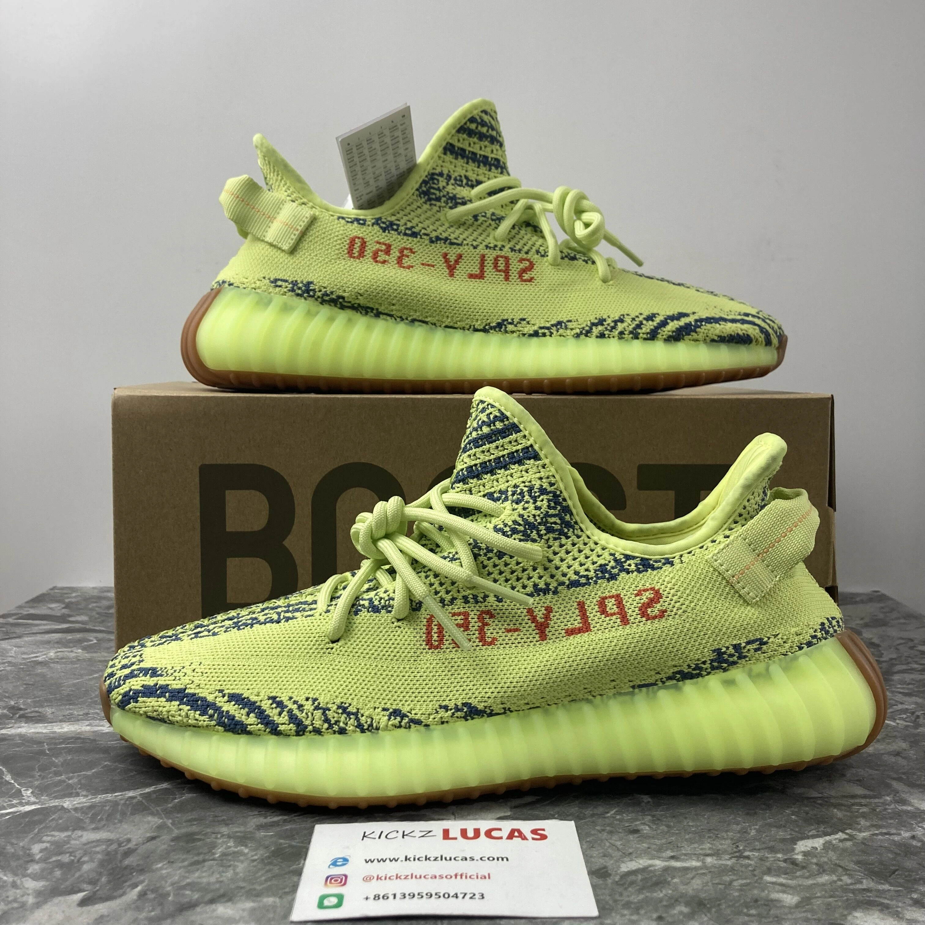 Compact Yeezy Boost 350 V2 Semi Frozen Yellow B 2634