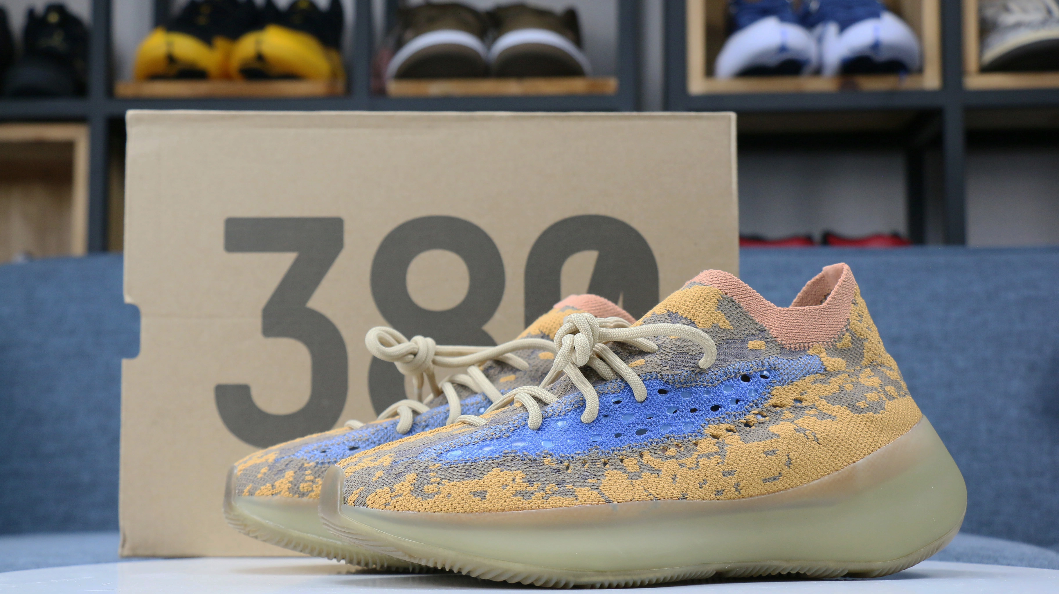 Packable Yeezy Boost 380 Blue Oat Reflective 2699