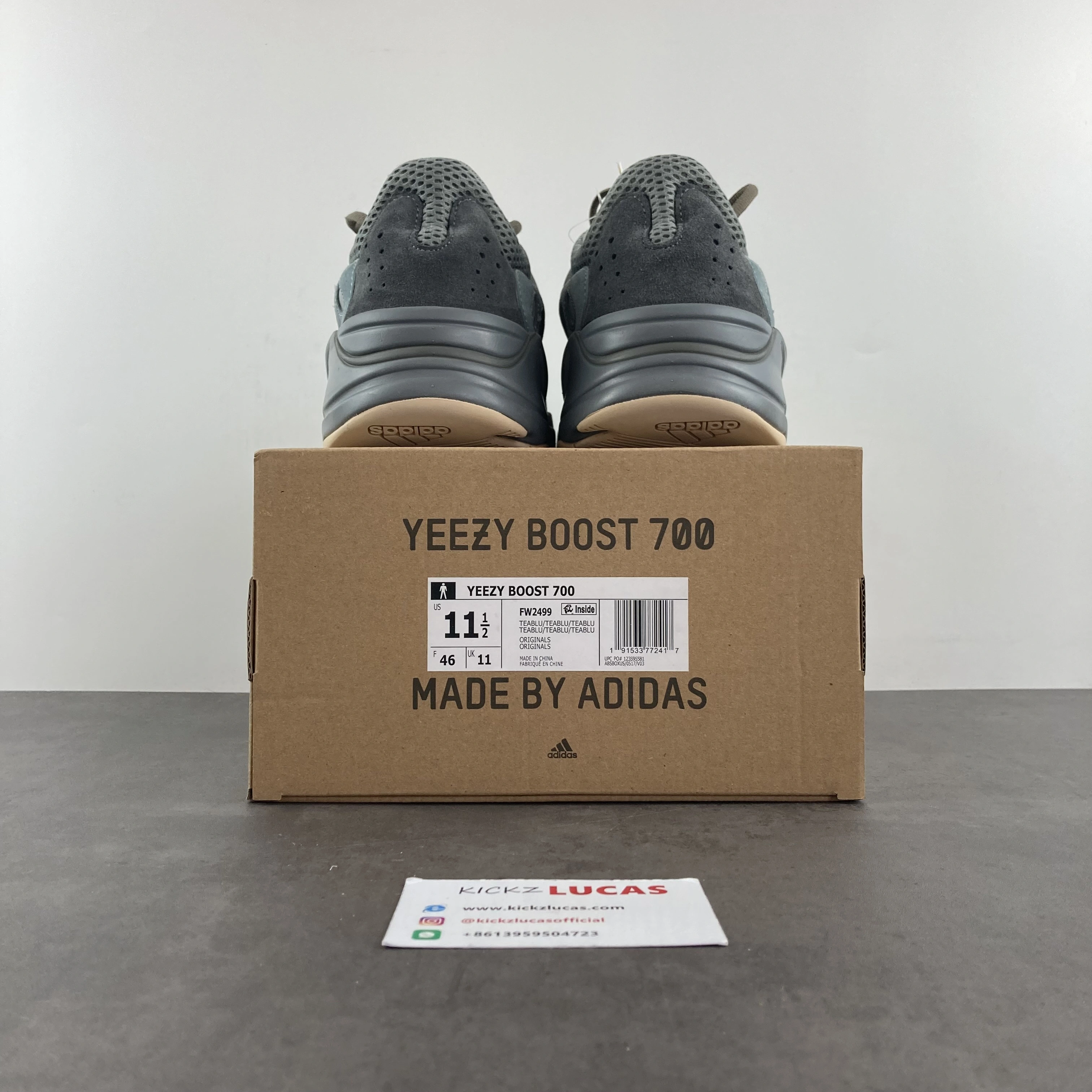Unique Yeezy Boost 700 Teal Blue FW 2738