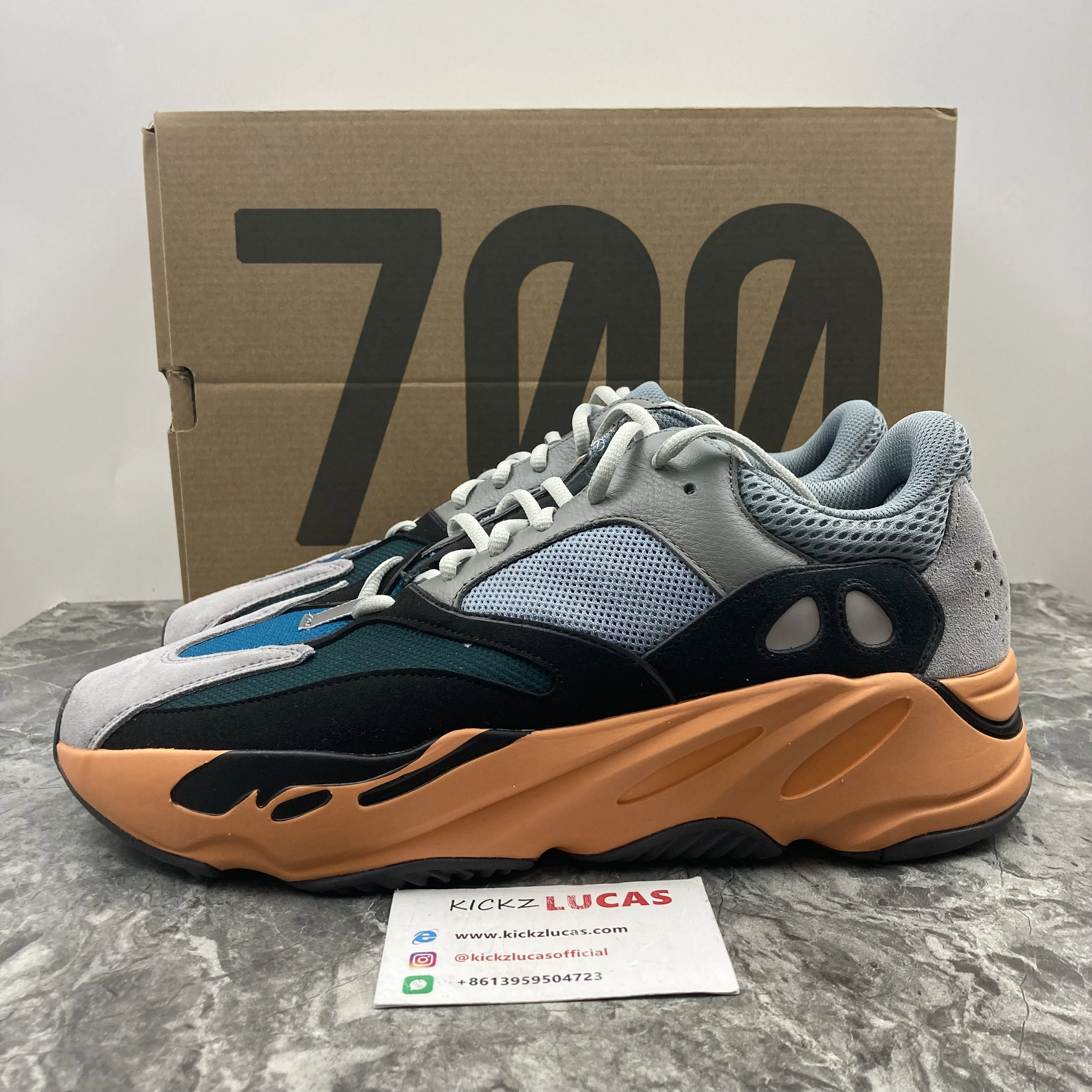 Yeezy Boost 700 Wash Orange GW Neat 2725
