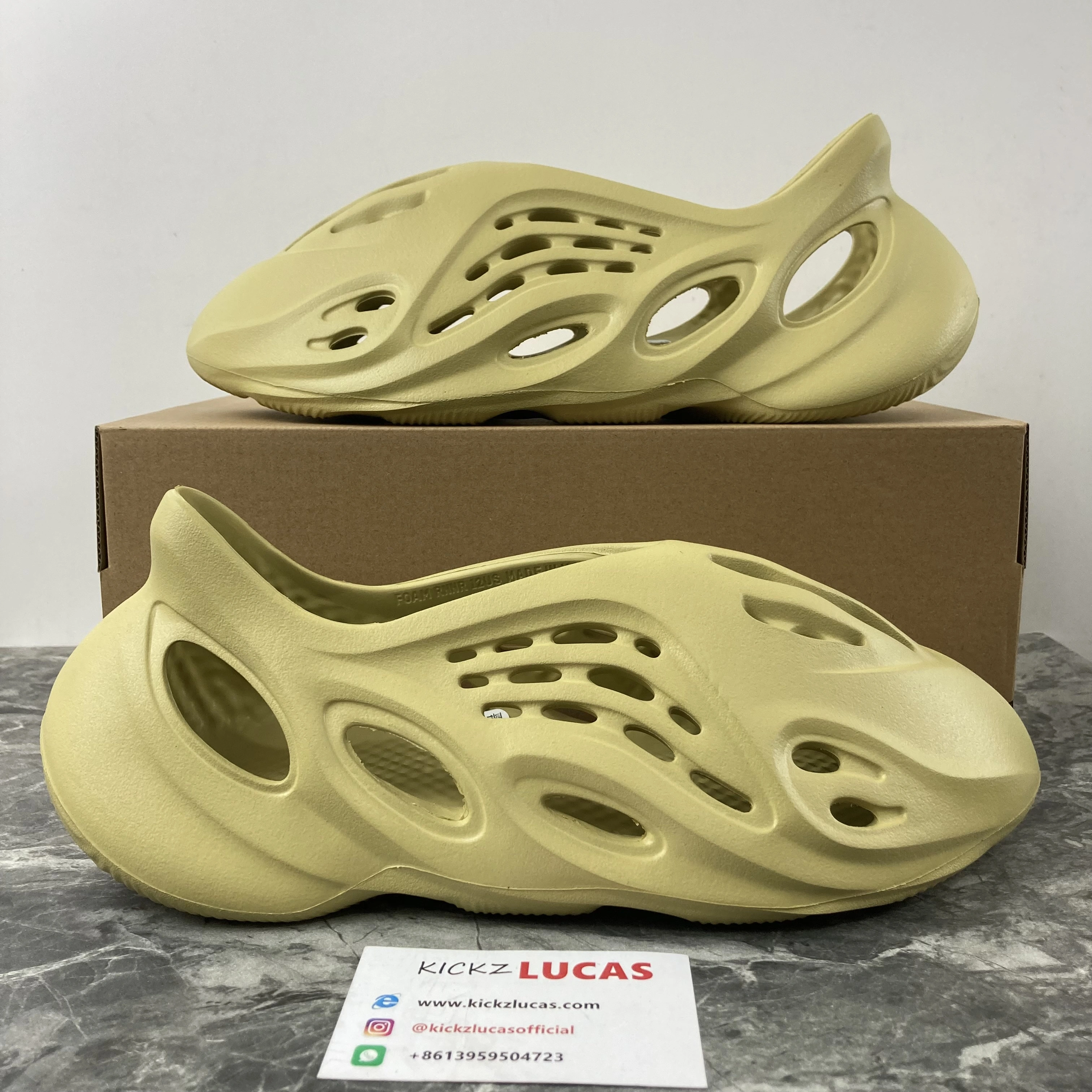 Yeezy Foam RNNR Sulfur GV SunProtective 2593
